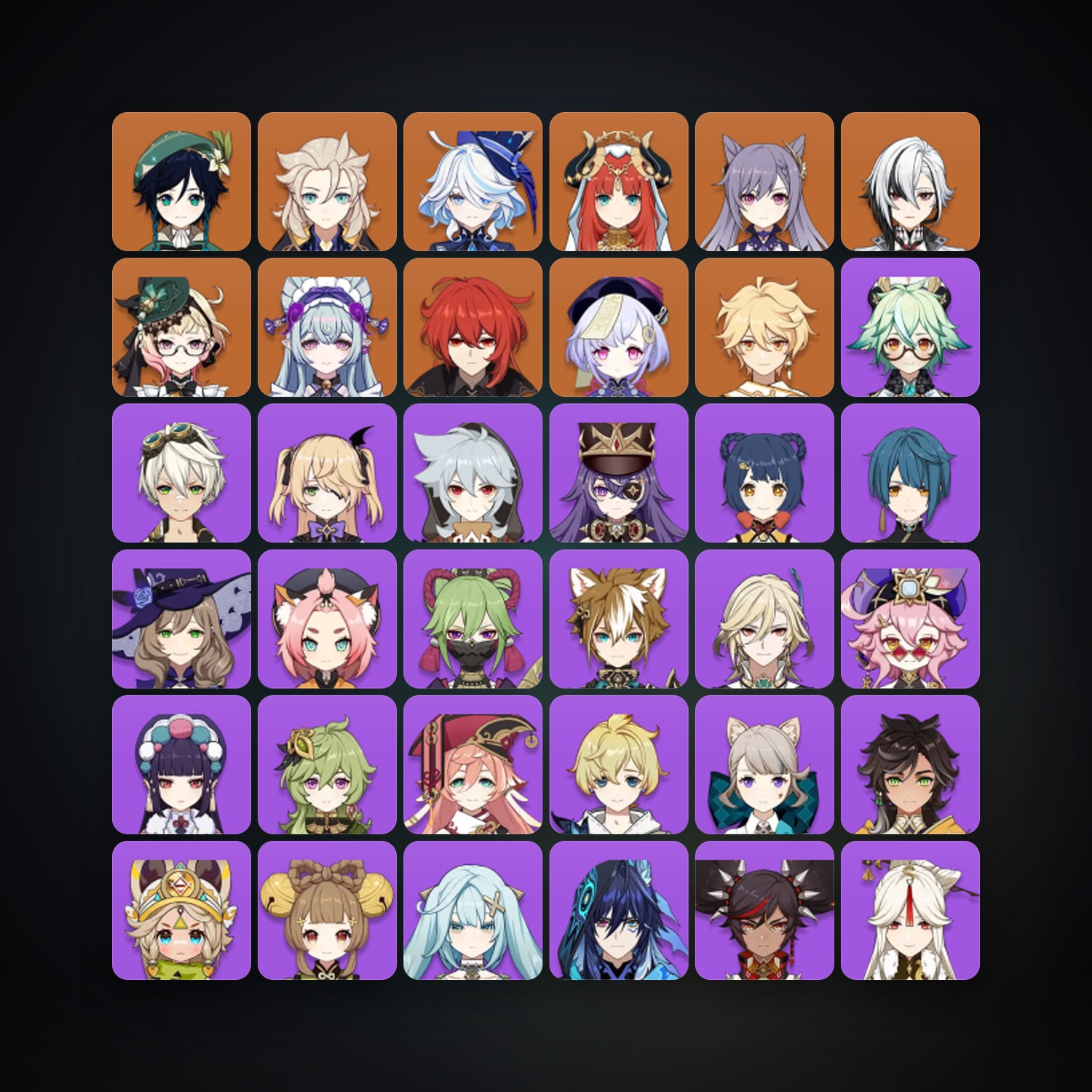 جينشن إمباكت | AR 35 | 41 شخصية | 10× 5★ — HabibiAccounts