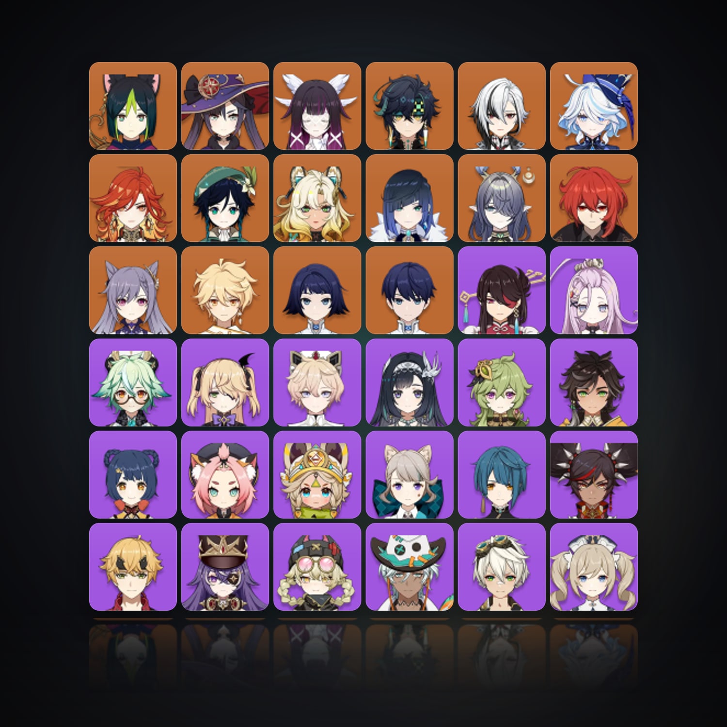 جينشن إمباكت | AR 58 | 59 شخصية | 13× 5★ — HabibiAccounts
