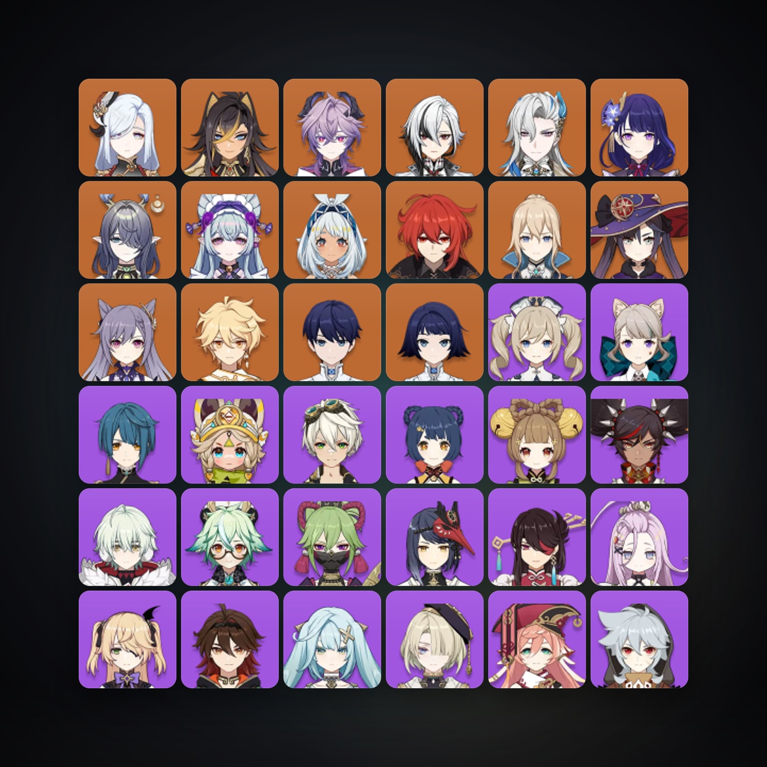 Genshin Impact | AR 57 | 55 Chars | 13× 5★ — HabibiAccounts