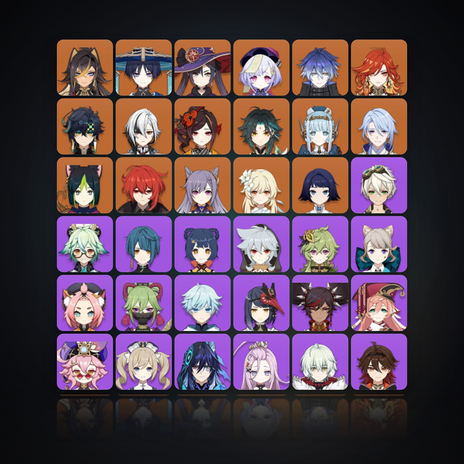 جينشن إمباكت | AR 59 | 63 شخصية | 15× 5★ — HabibiAccounts