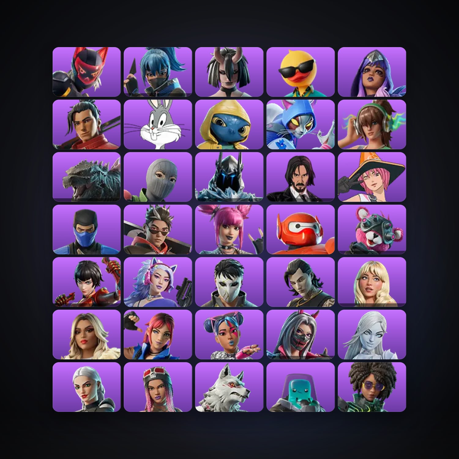 هالحساب فورتنايت، لوكر 50 سكن، 2.2K فيبوكس، لفل 869، 109 فوز — HabibiAccounts