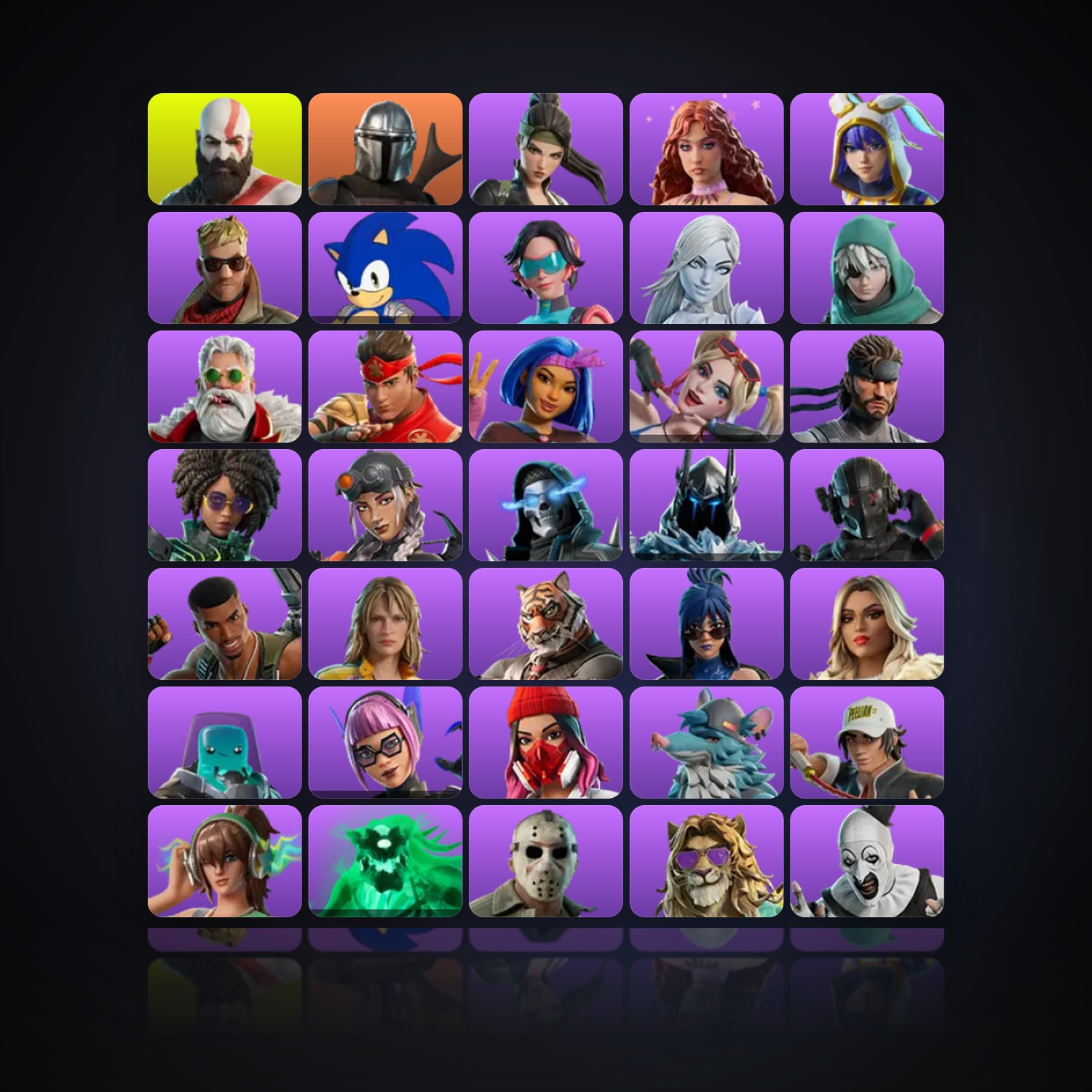 Fortnite | 68 Skins | 550 V-Bucks | Level 1075 | 30 Wins — HabibiAccounts