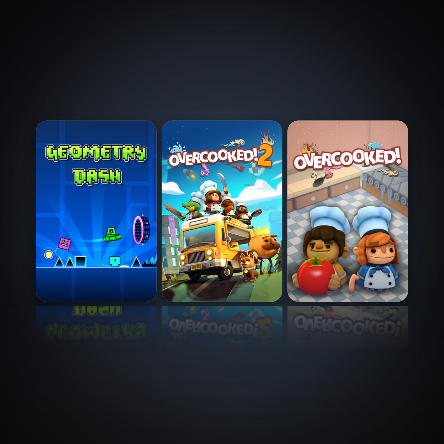 Geometry Dash & Overcooked! 2 — HabibiAccounts