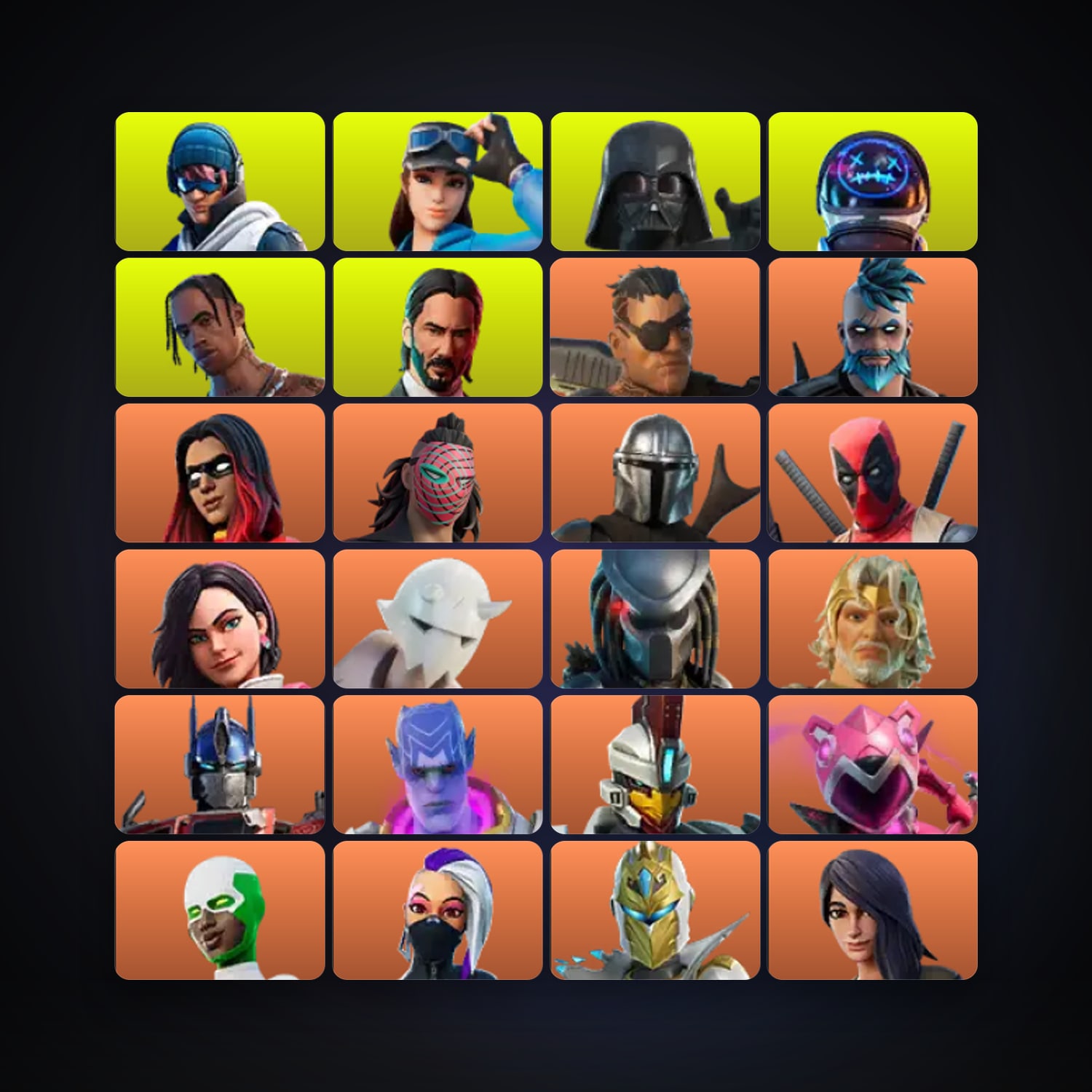Fortnite locker — 245 skins — 100 V-Bucks — lvl 3086 — HabibiAccounts