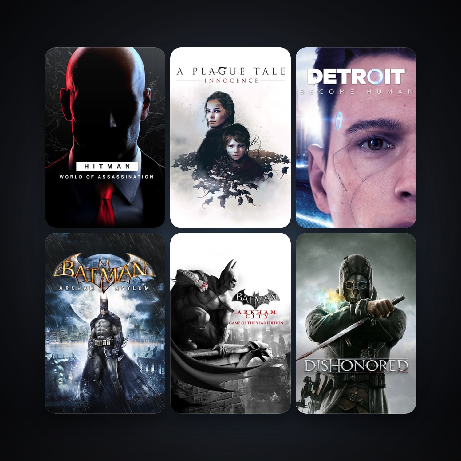 Batman: Arkham Asylum Game of the Year Edition + Batman: Arkham City - Game of the Year Edition, 10 games, clean — HabibiAccounts