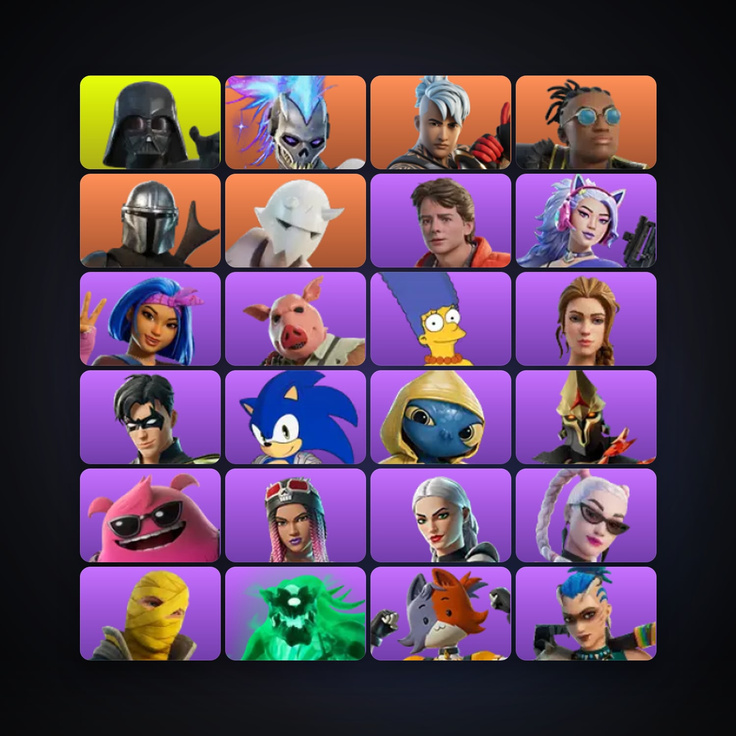 Fortnite | 100 Skins | 500 V-Bucks | Level 1662 | 126 Wins — HabibiAccounts