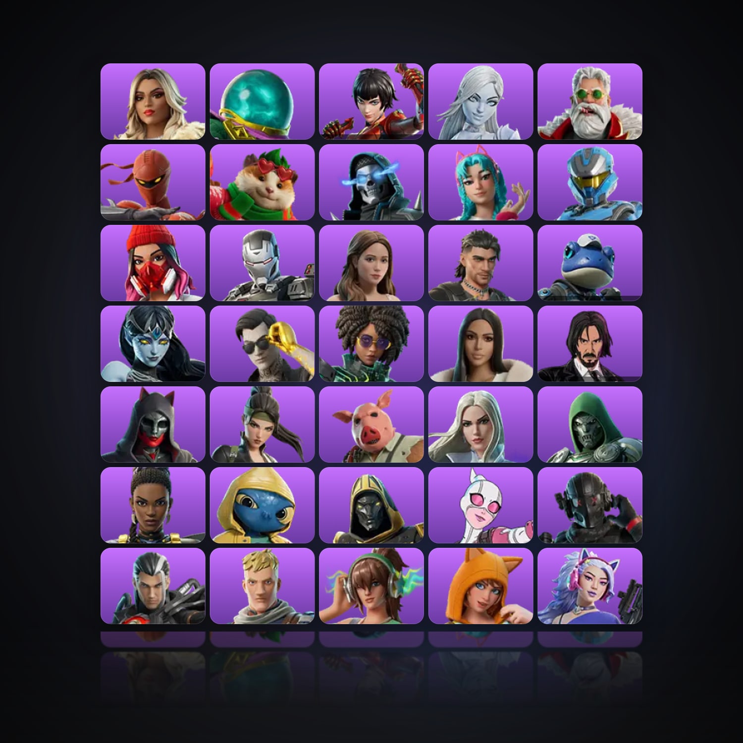 Fortnite | 65 Skins | 700 V-Bucks | Level 1713 | 128 Wins — HabibiAccounts