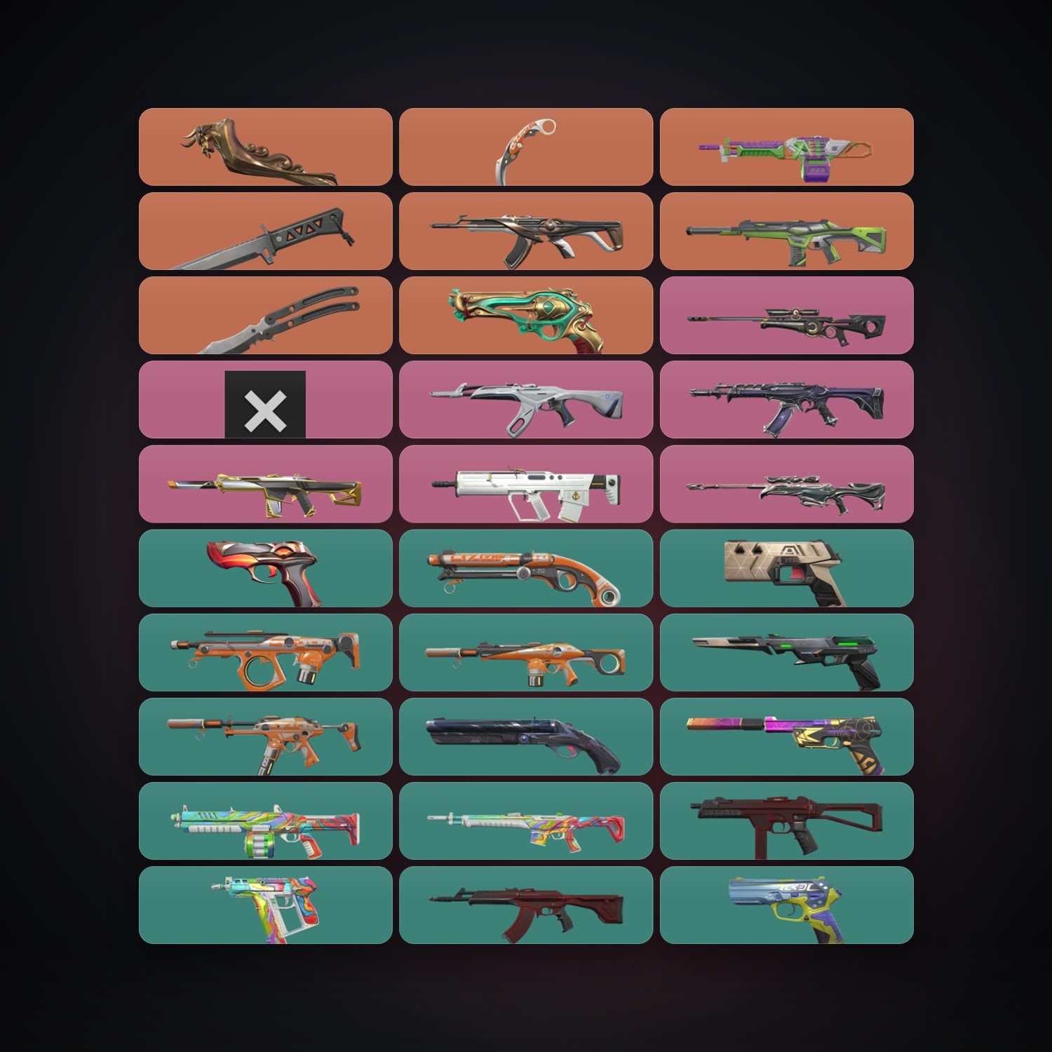 EU Plat 1 locker — 4 knives, 47 skins, lvl 283 — HabibiAccounts