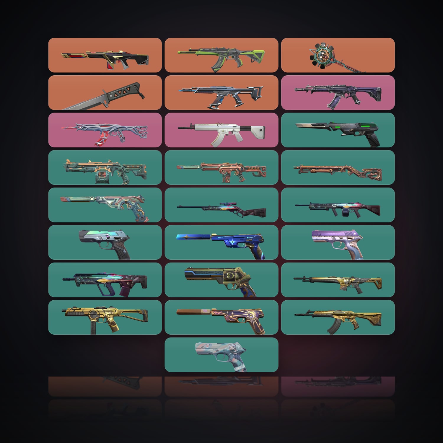 LA Plat 1 locker — 2 knives, 27 skins, lvl 189 — HabibiAccounts
