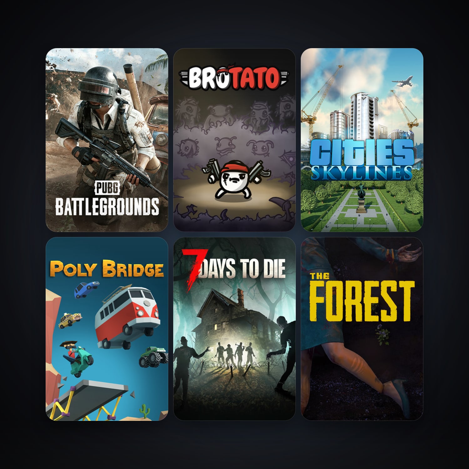 Dungeon Defenders II + The Forest, 10 games, clean — HabibiAccounts