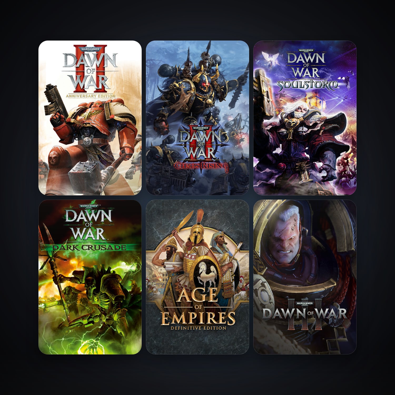 Ultimate Doom + Warhammer 40,000: Dawn of War - Game of the Year Edition, 16 games, clean — HabibiAccounts