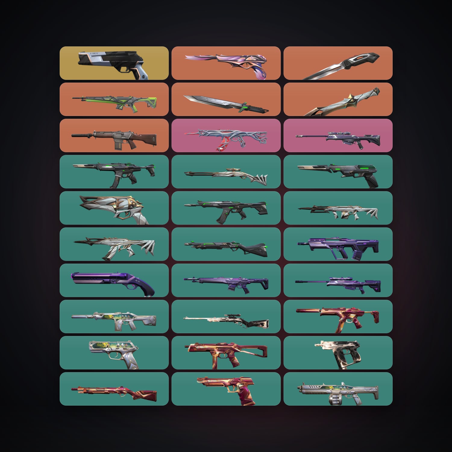 LA Ascendant 1 locker — 3 knives, 32 skins, lvl 59 — HabibiAccounts