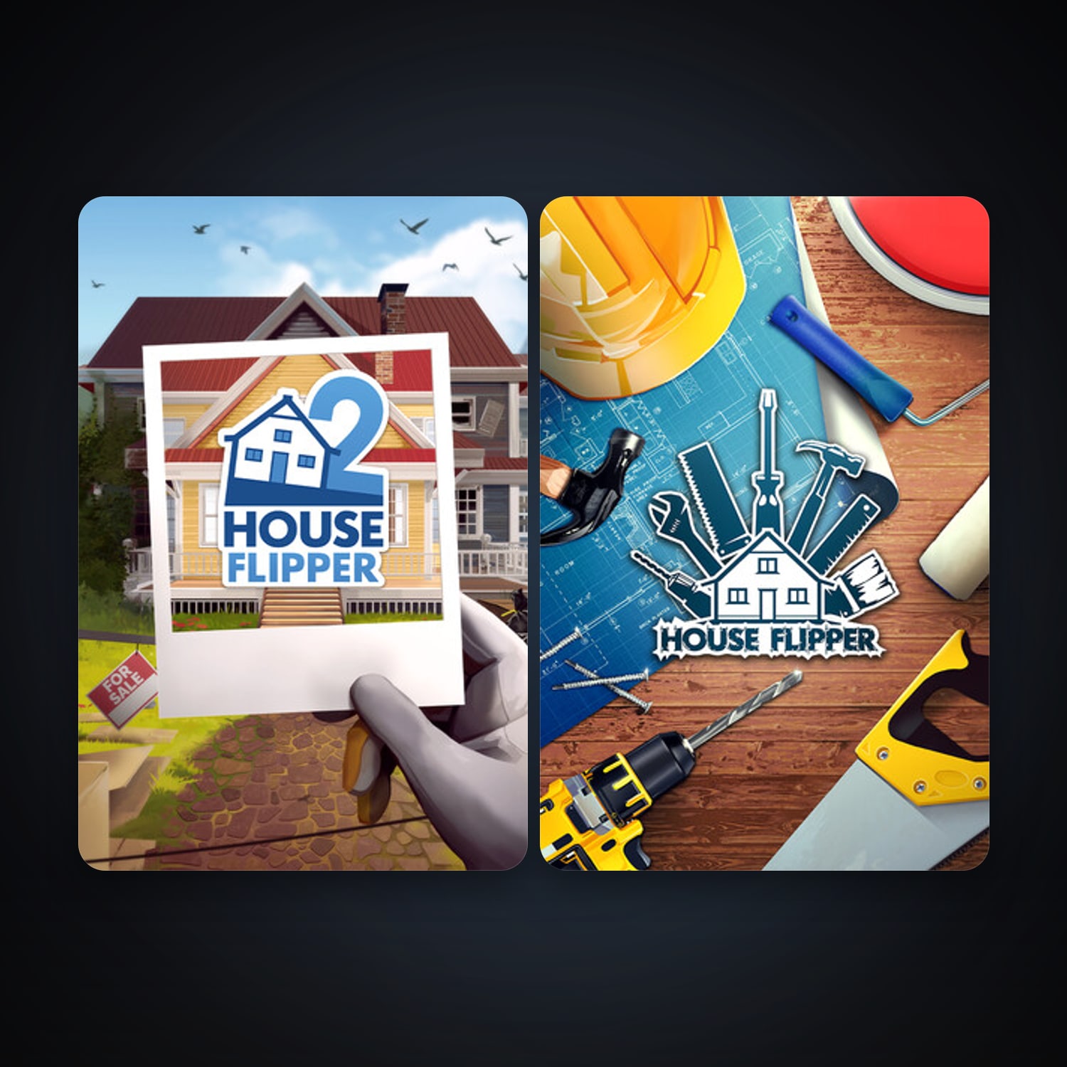 House Flipper + House Flipper 2, 2 games, clean — HabibiAccounts