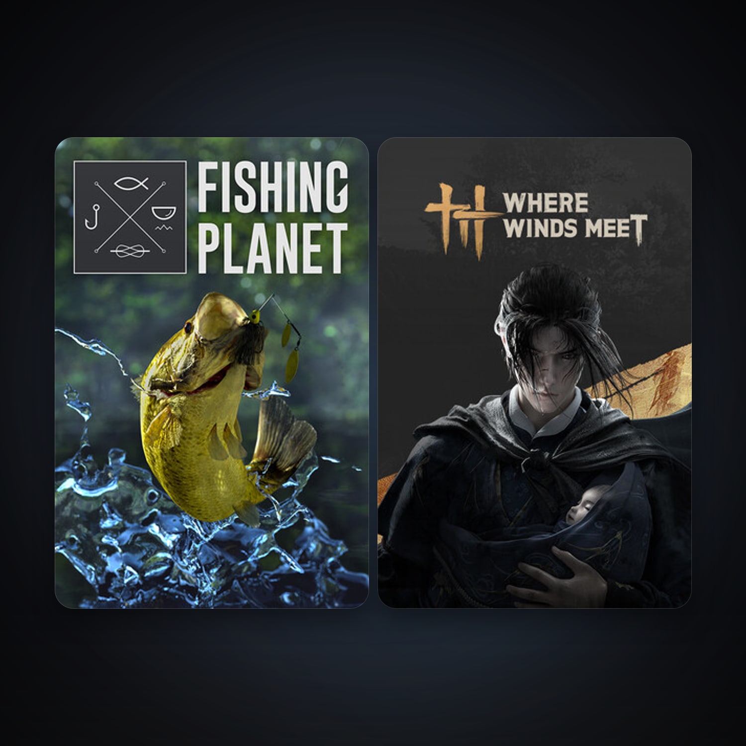 Fishing Planet + Where Winds Meet, 4 games, clean — HabibiAccounts
