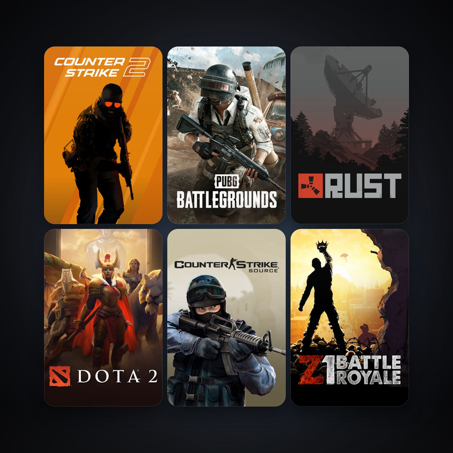 Counter-Strike + Counter-Strike: Source, 58 games, Steam 10, clean — HabibiAccounts