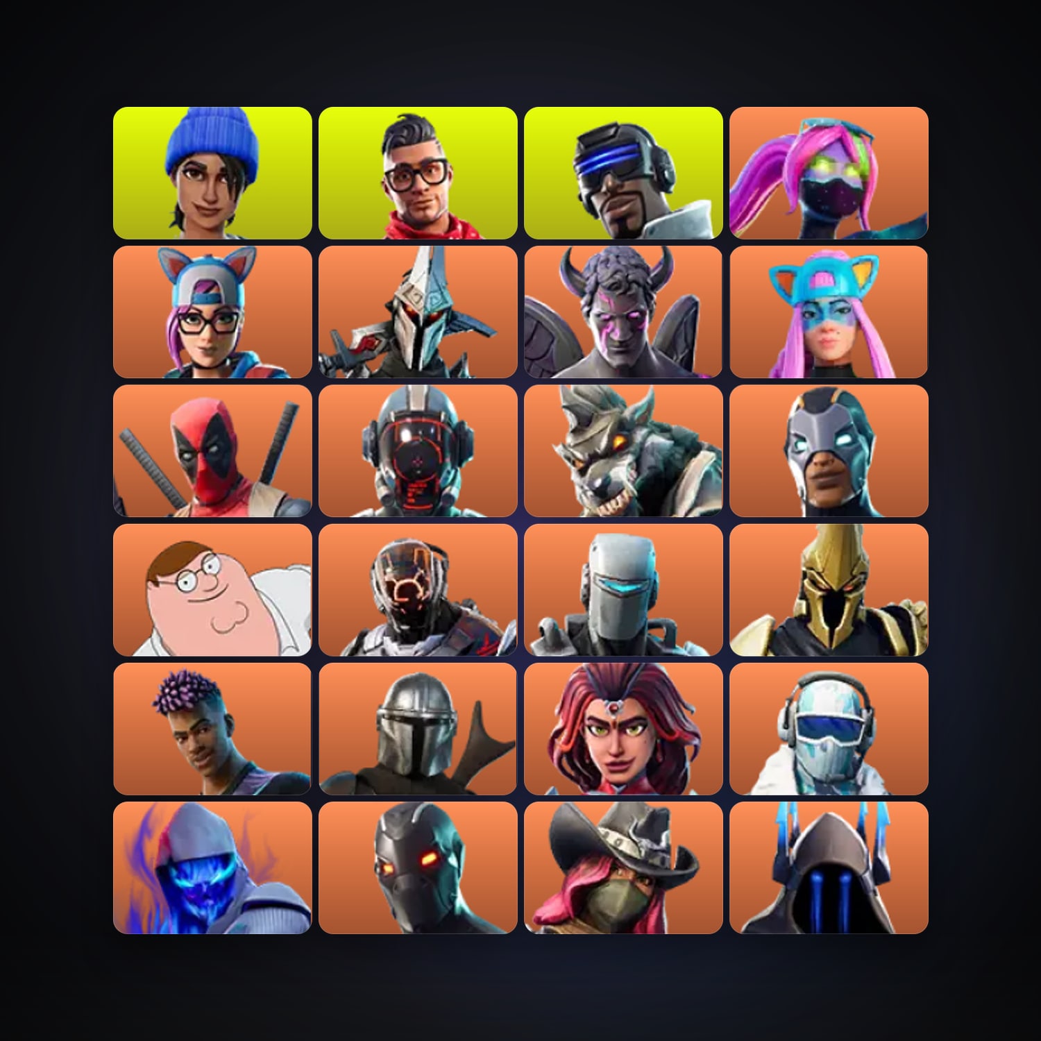 Fortnite | 300 Skins | 350 V-Bucks | Level 4681 | 835 Wins — HabibiAccounts