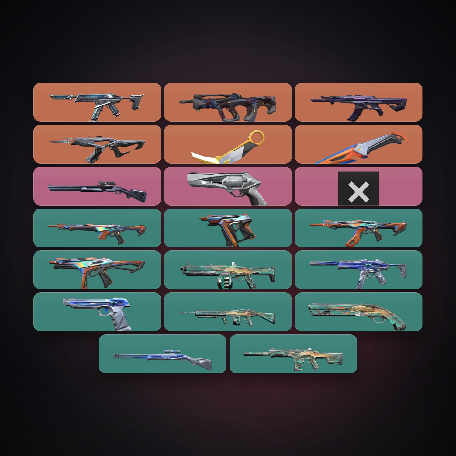 EU Plat 3 locker — 2 knives, 21 skins, lvl 39 — HabibiAccounts
