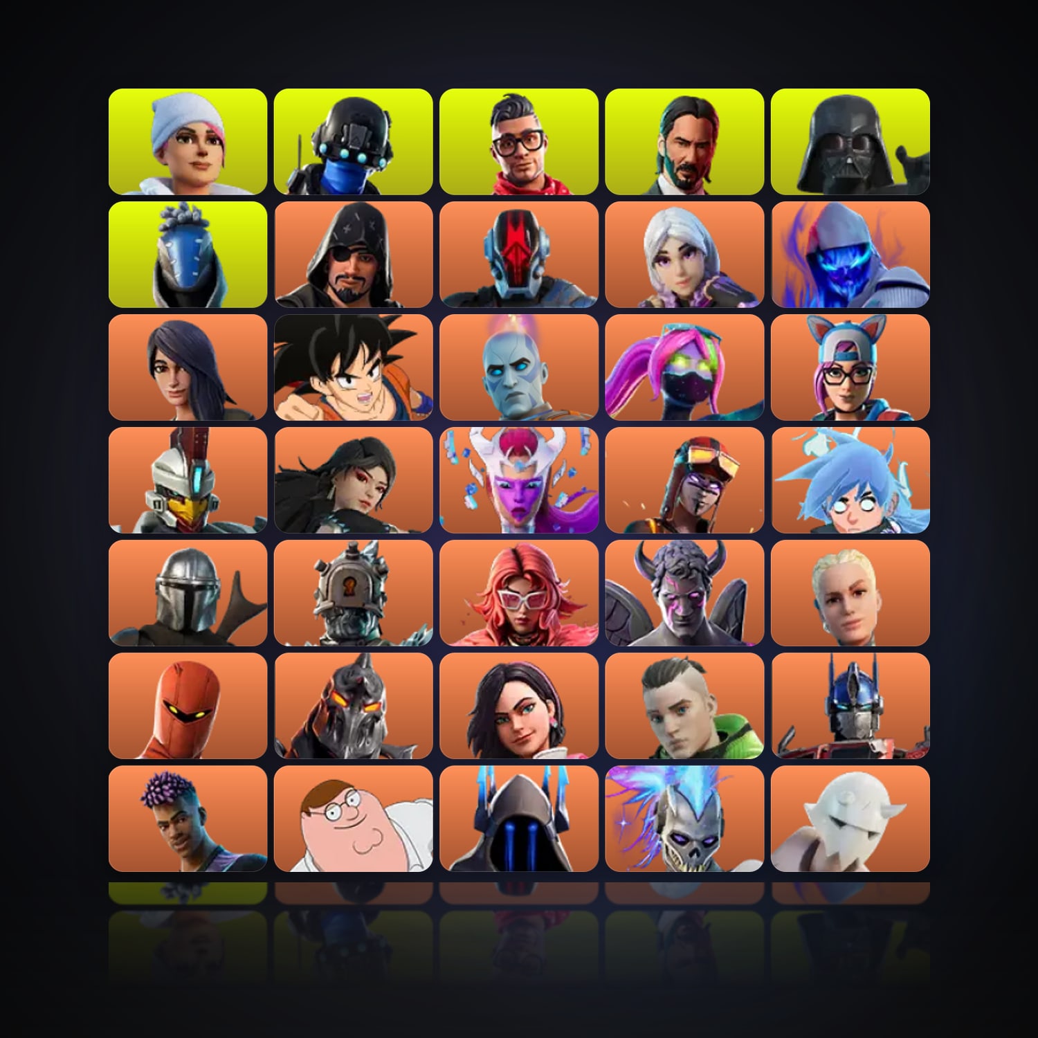 Fortnite | 333 Skins | 50 V-Bucks | Level 3735 | 319 Wins — HabibiAccounts