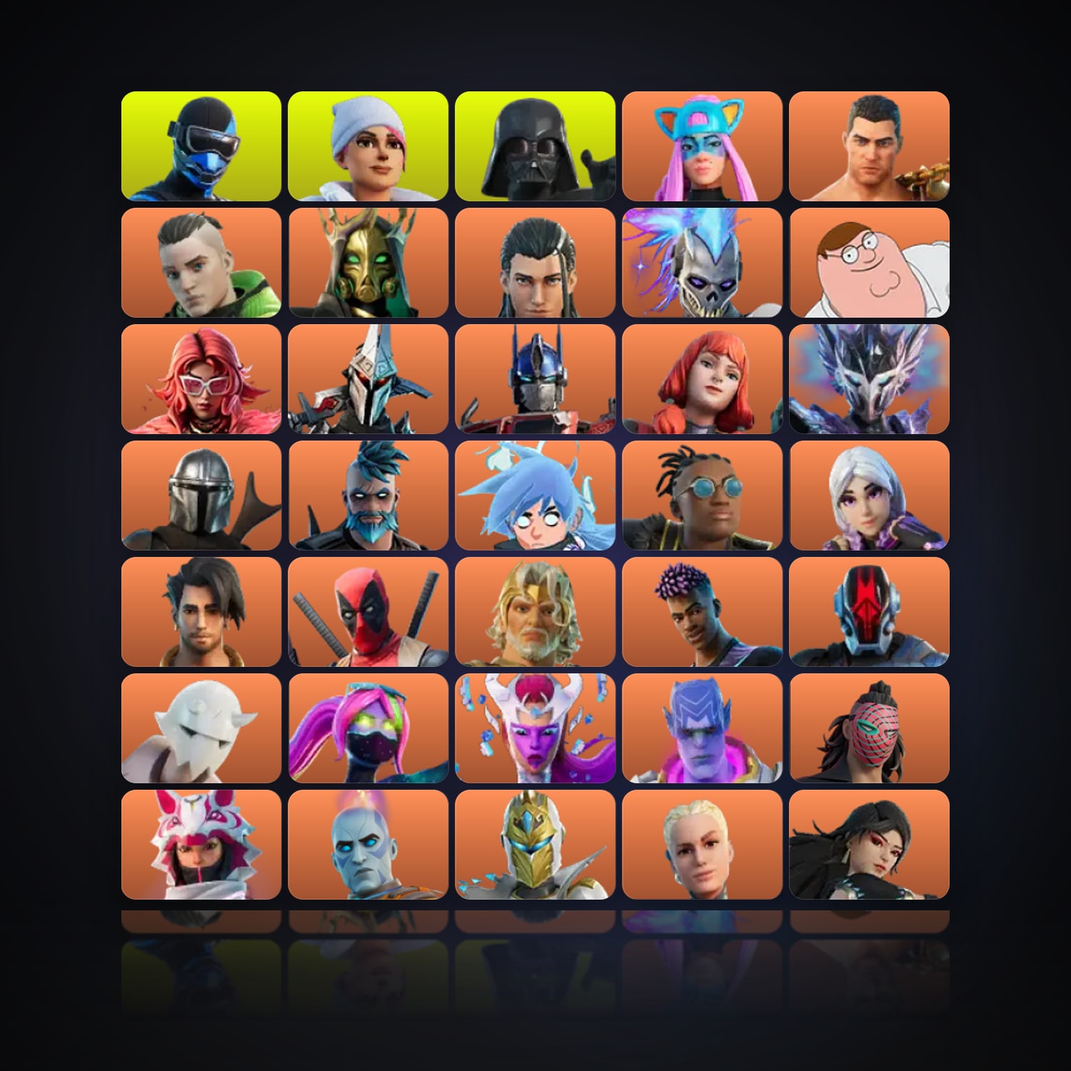 Fortnite | 333 Skins | 1.6K V-Bucks | Level 3437 | 524 Wins — HabibiAccounts