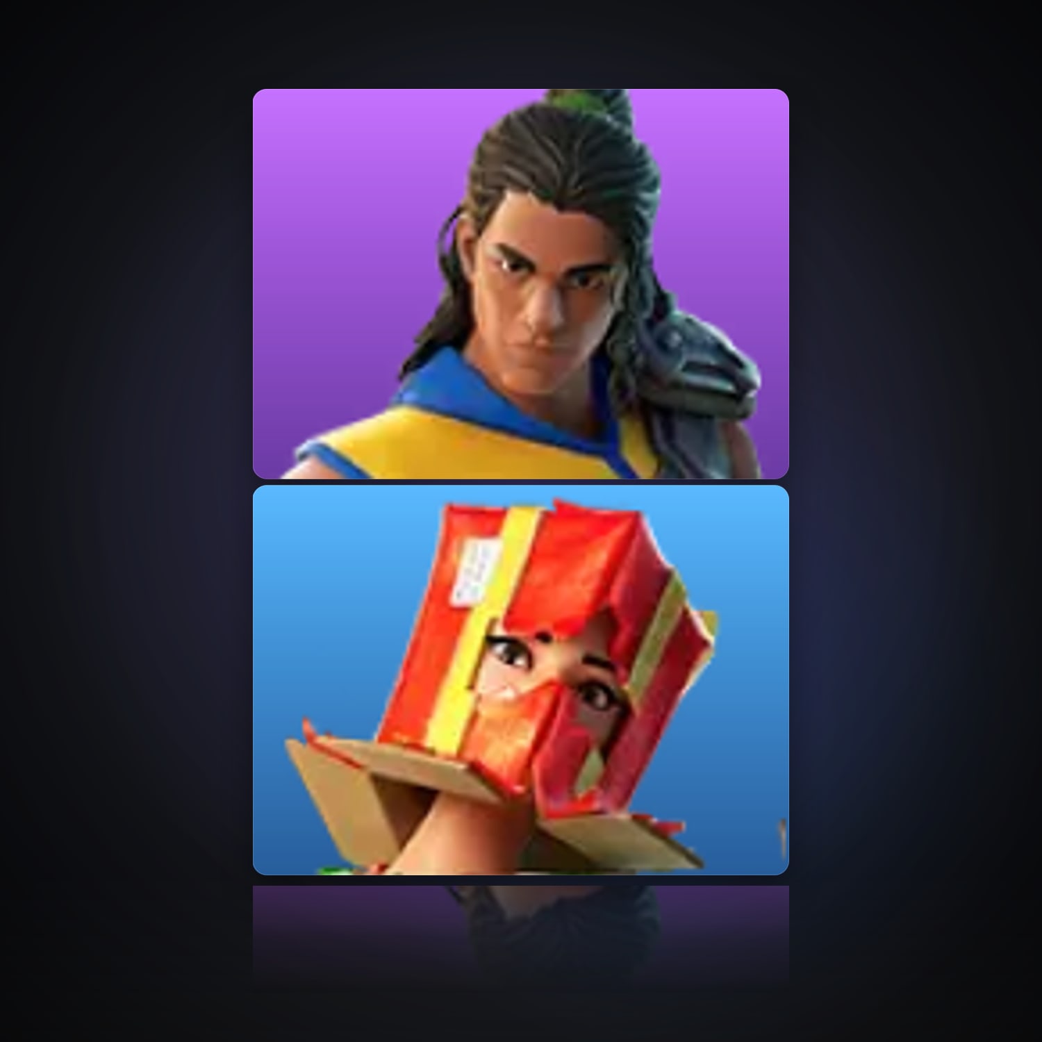Fortnite locker — 2 skins — 100 V-Bucks — lvl 63 — HabibiAccounts
