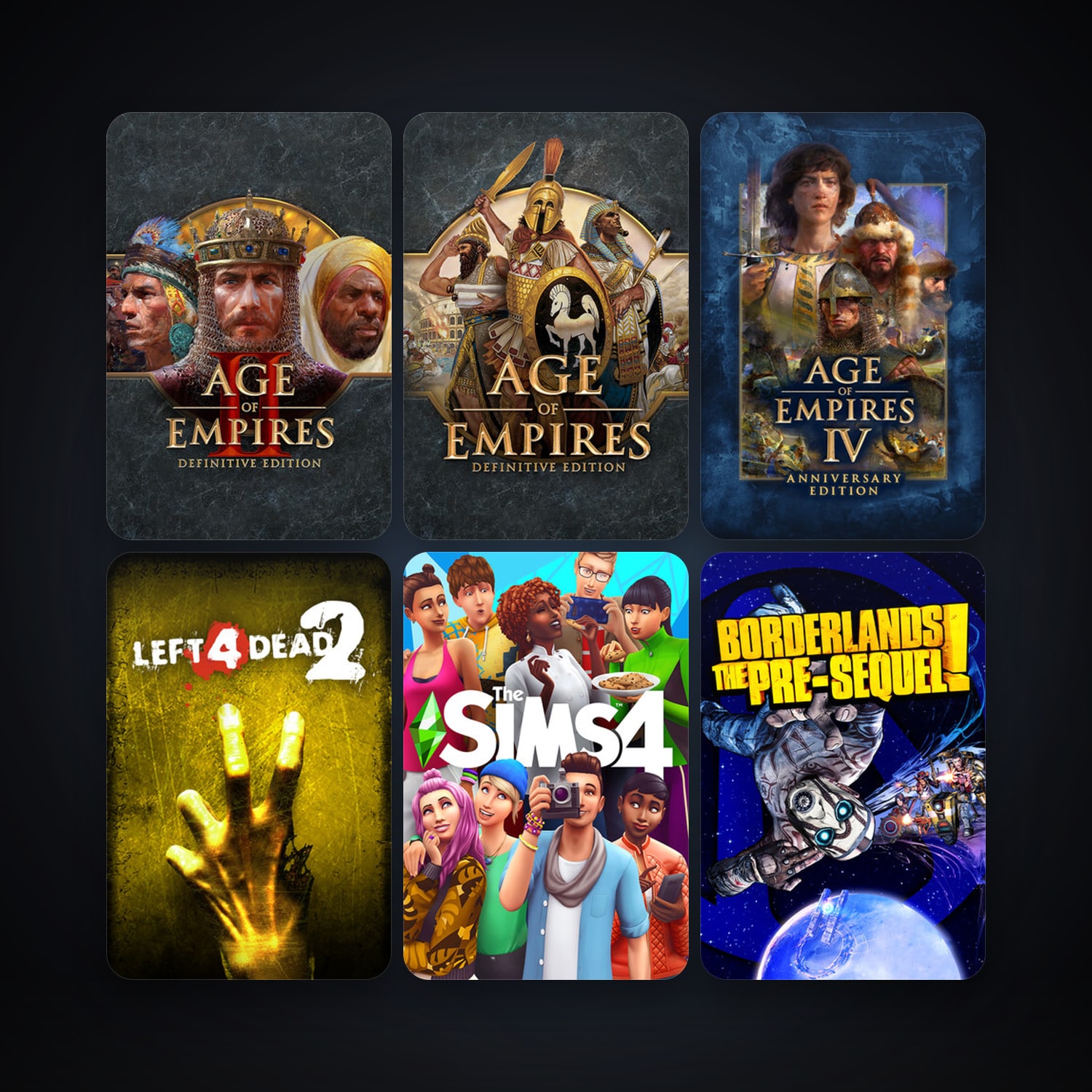 Left 4 Dead 2 + BioShock Infinite, 30 games, clean — HabibiAccounts