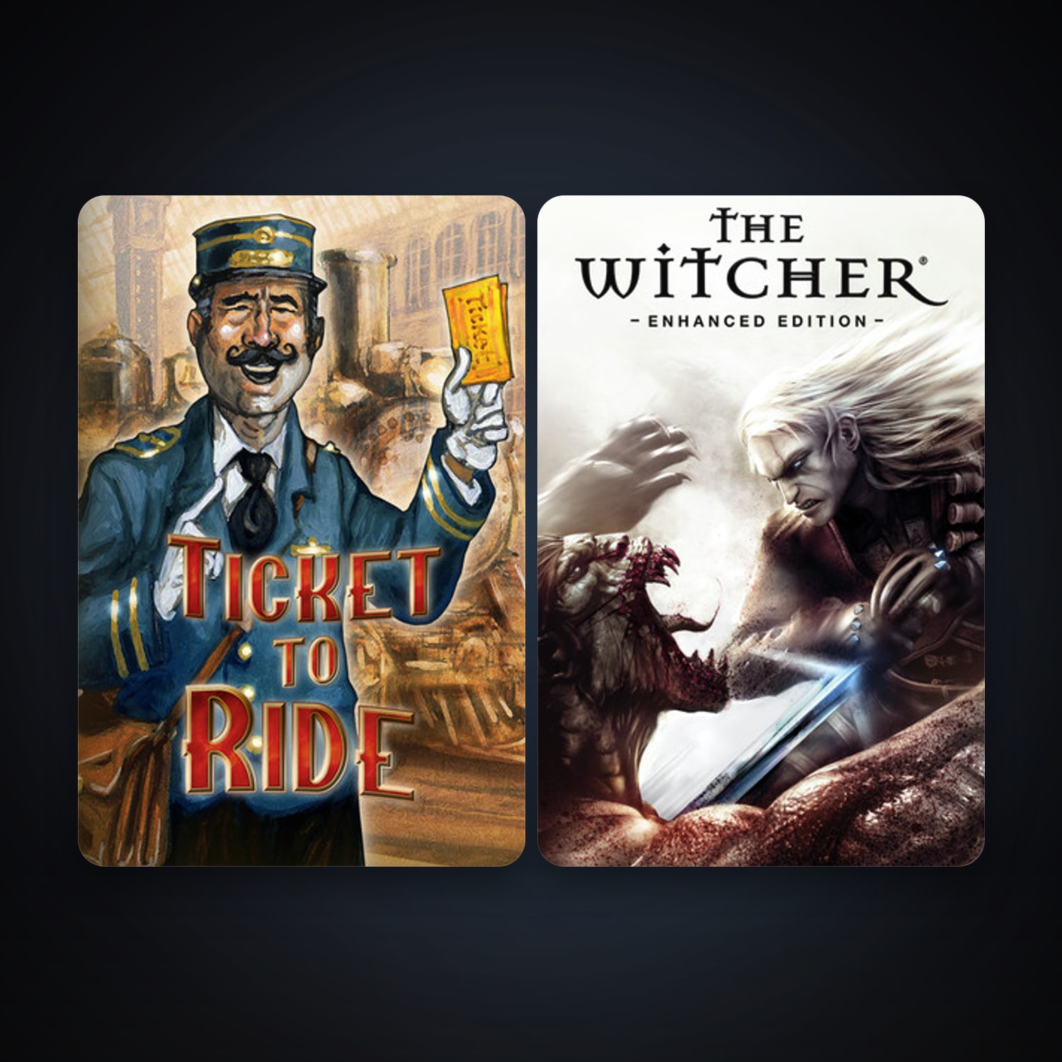 The Witcher: Enhanced Edition Director's Cut + Ticket to Ride, 3 games, clean — HabibiAccounts