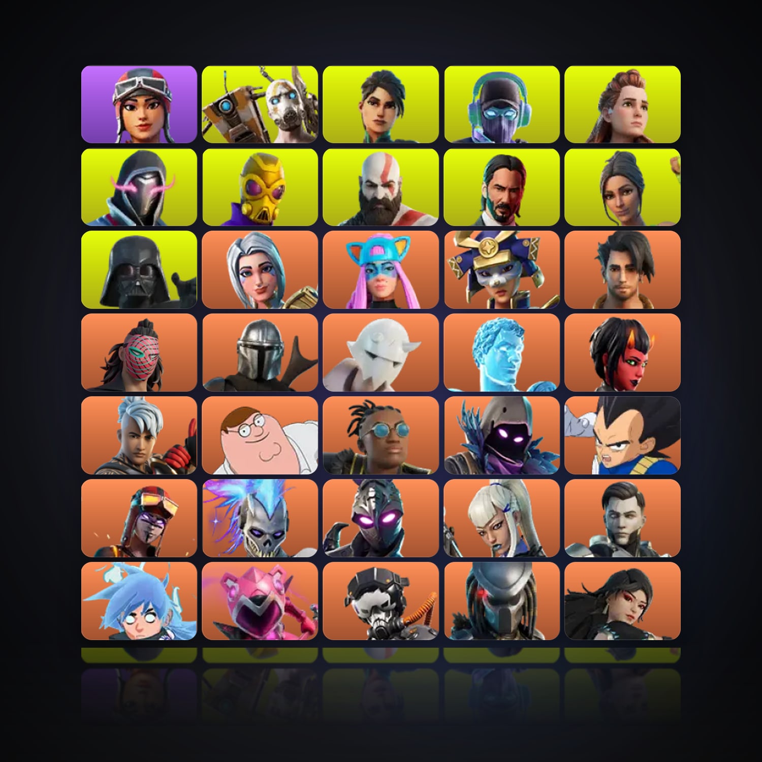 Fortnite | 1010 Skins | 2.1K V-Bucks | Level 6606 | 1.8K Wins — HabibiAccounts