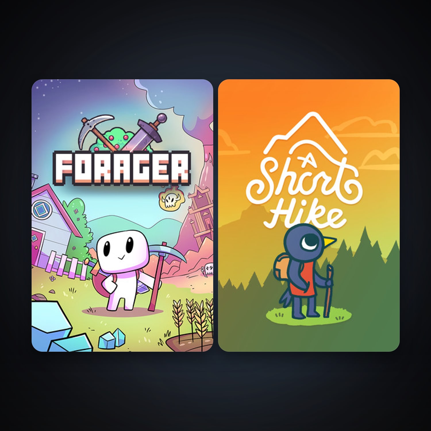 Forager + A Short Hike, 3 games, clean — HabibiAccounts