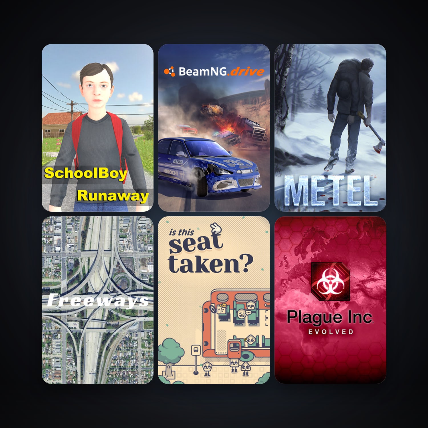 Plague Inc: Evolved + BeamNG.drive, 14 games, clean — HabibiAccounts
