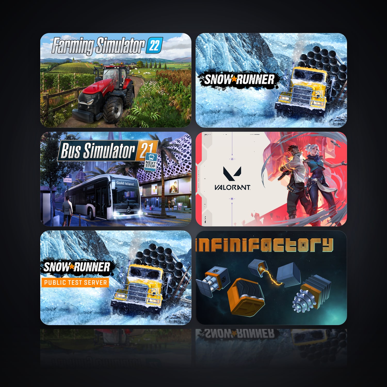 Farming Simulator 22 & SnowRunner | 12 Games — HabibiAccounts