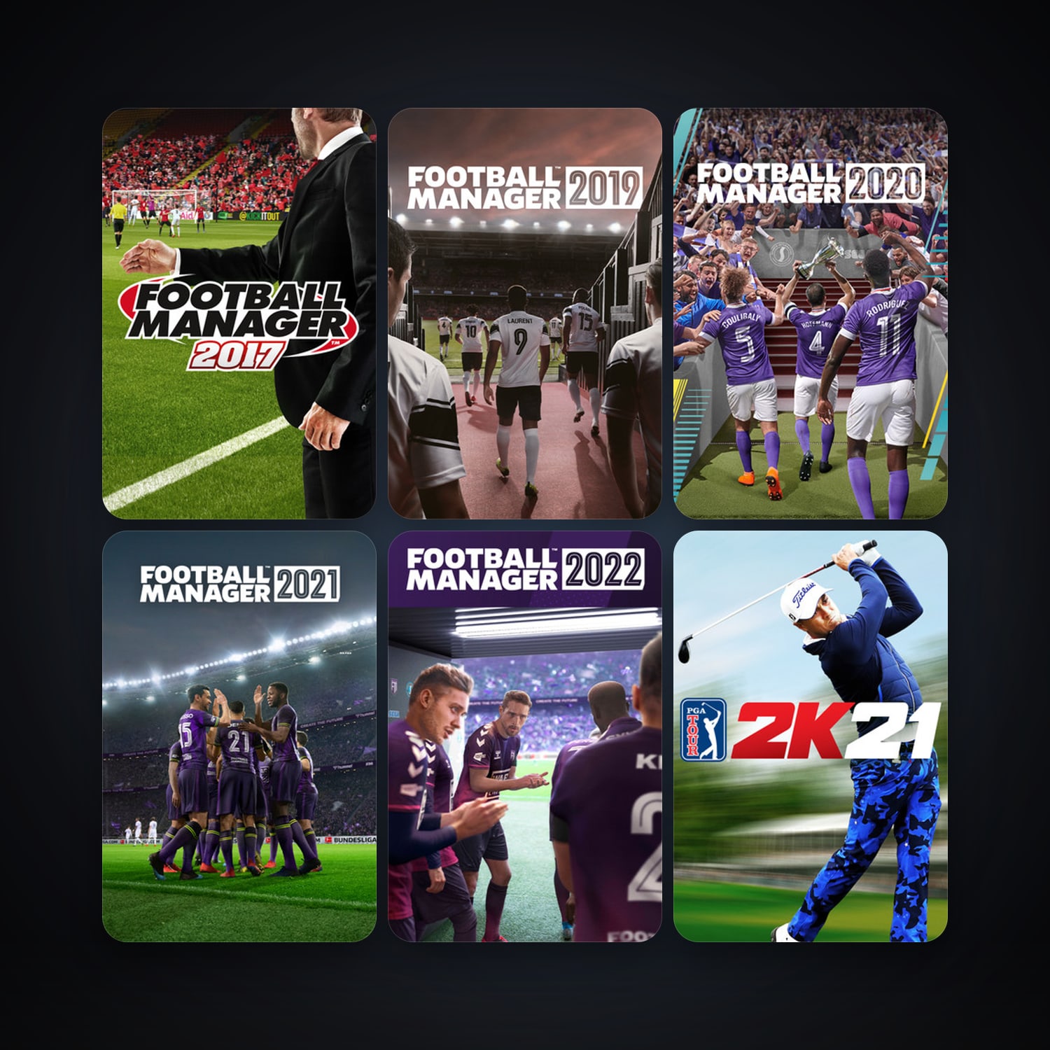Football Manager 2017 + Football Manager 2019, 17 games, clean — HabibiAccounts