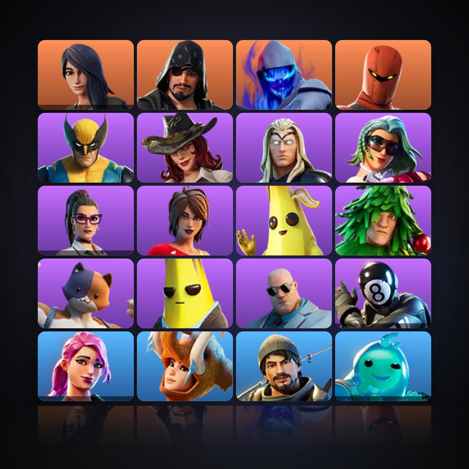 Fortnite | 21 Skins | 850 V-Bucks | Level 535 | 21 Wins — HabibiAccounts