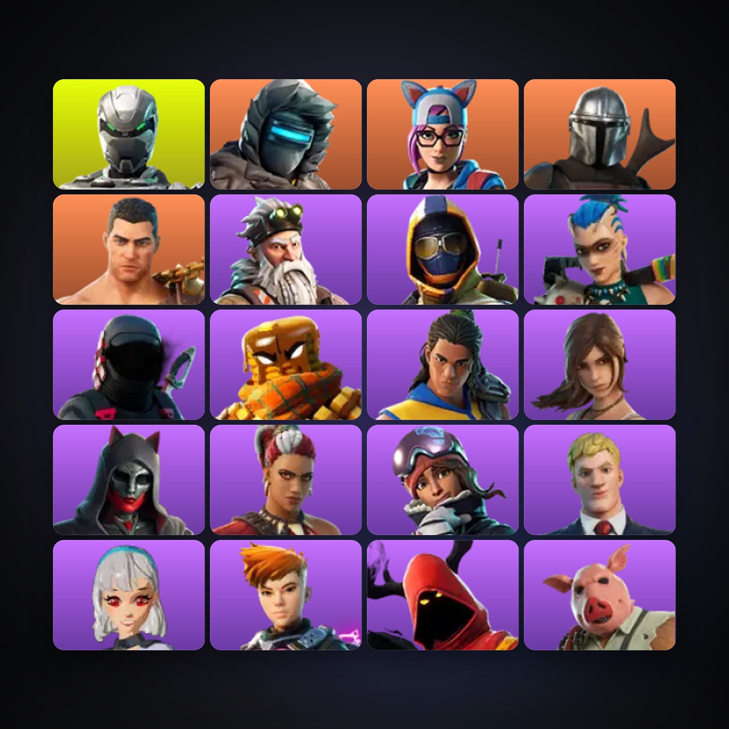 Fortnite | 24 Skins | 1.1K V-Bucks | Level 1076 | 107 Wins — HabibiAccounts