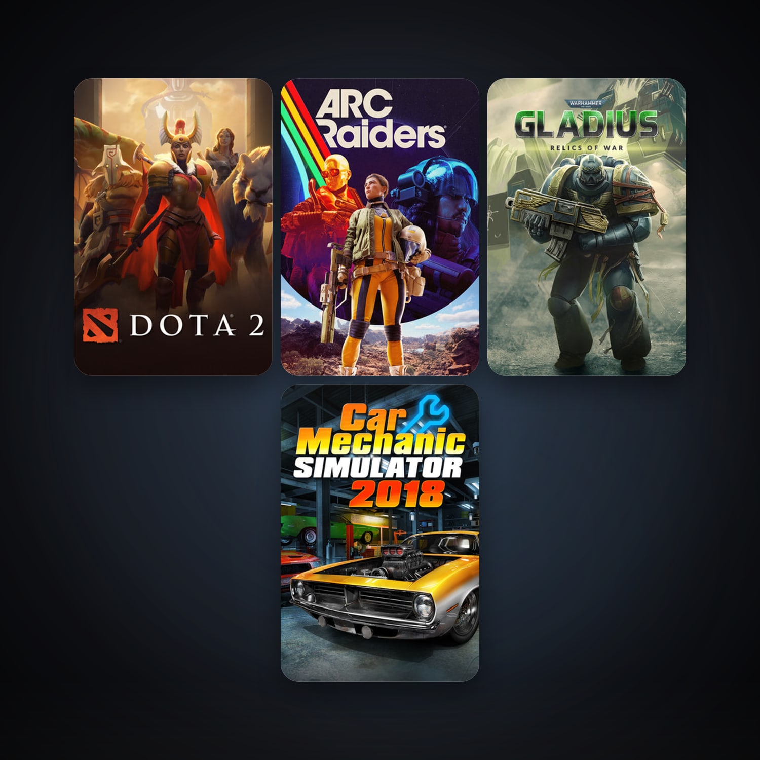 Dota 2 + Warhammer 40,000: Gladius - Relics of War, 6 games, clean — HabibiAccounts