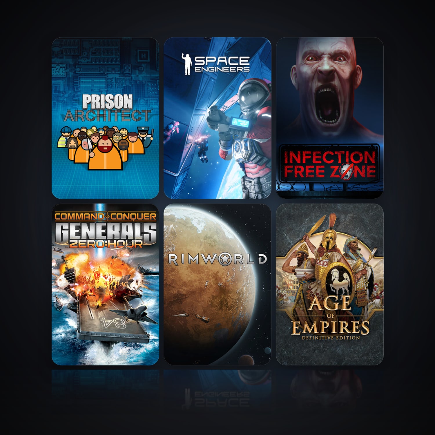 Prison Architect & Space Engineers | 30 Games | Clean — HabibiAccounts