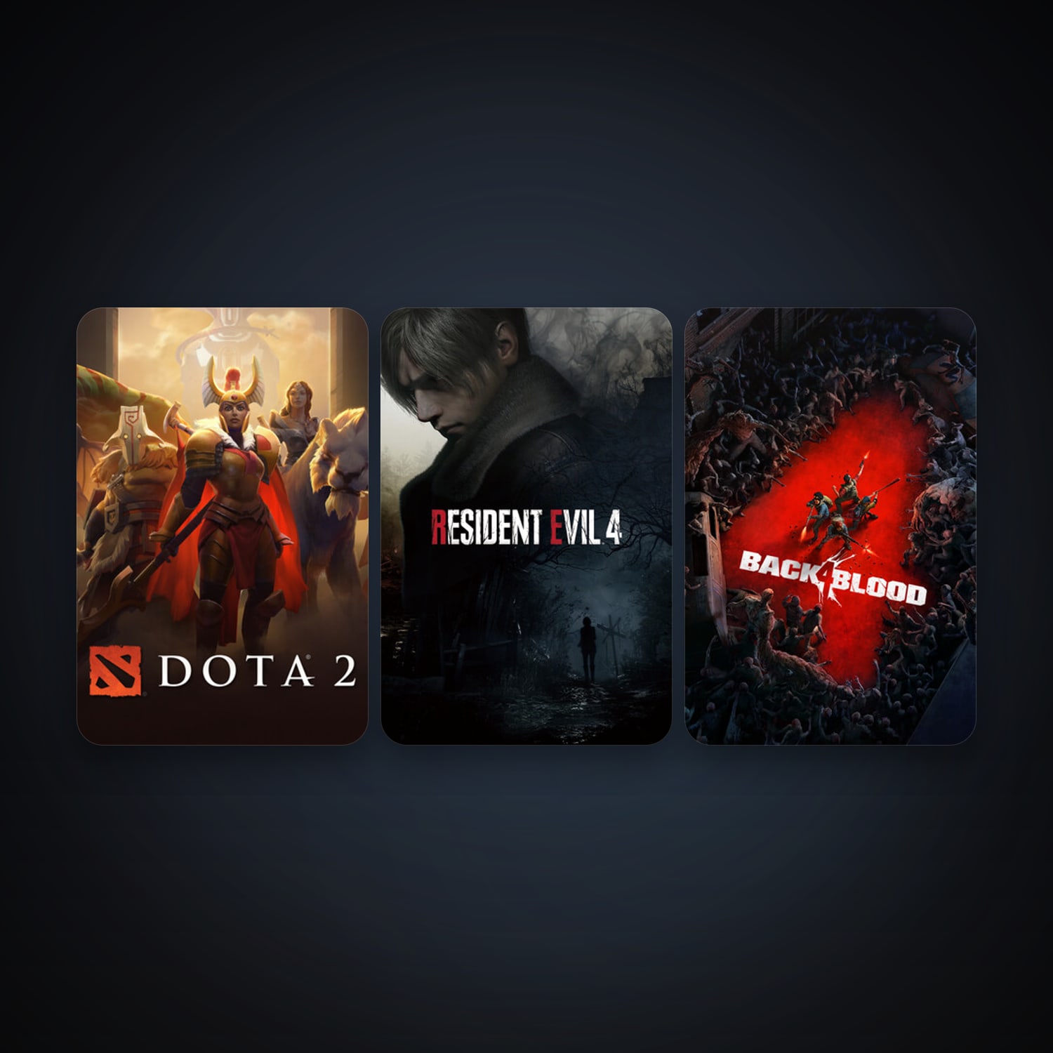 Dota 2 + Back 4 Blood, 3 games, clean — HabibiAccounts