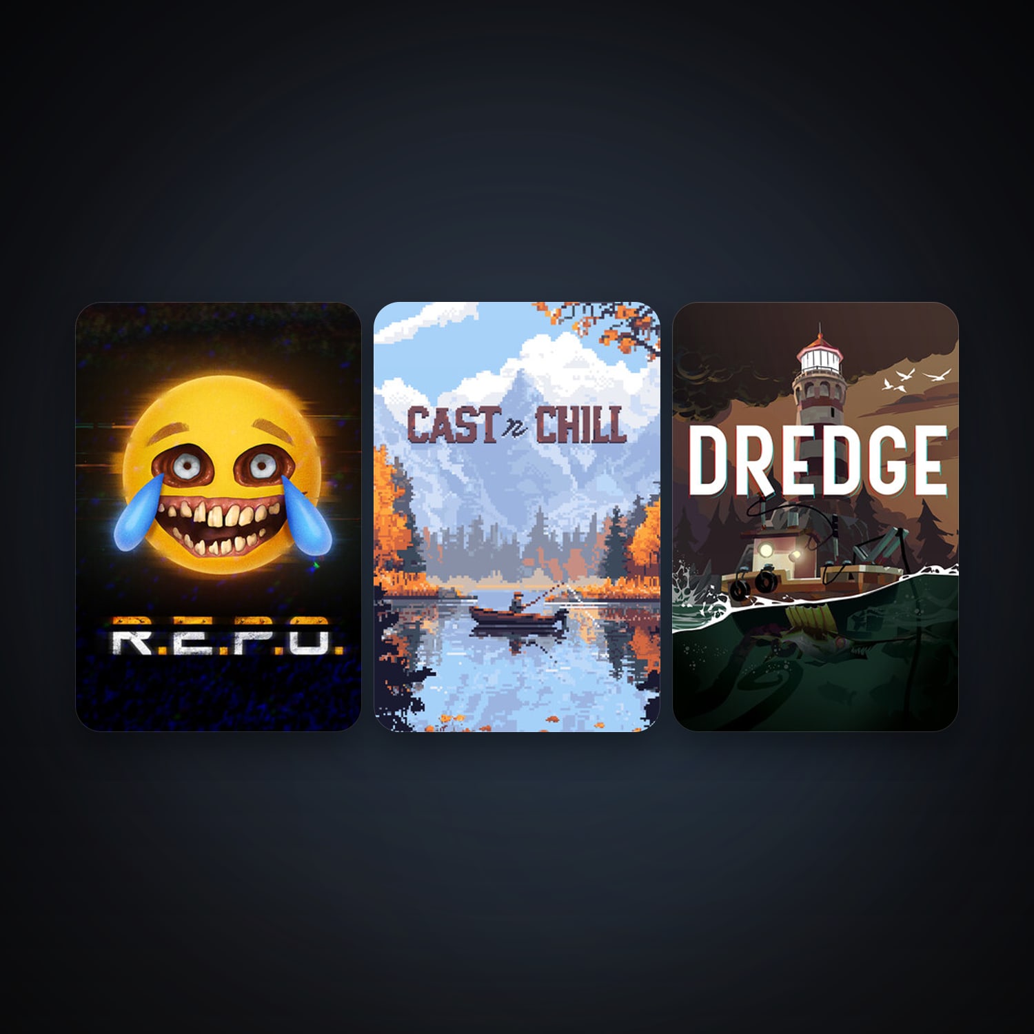 DREDGE + R.E.P.O., 3 games, clean — HabibiAccounts