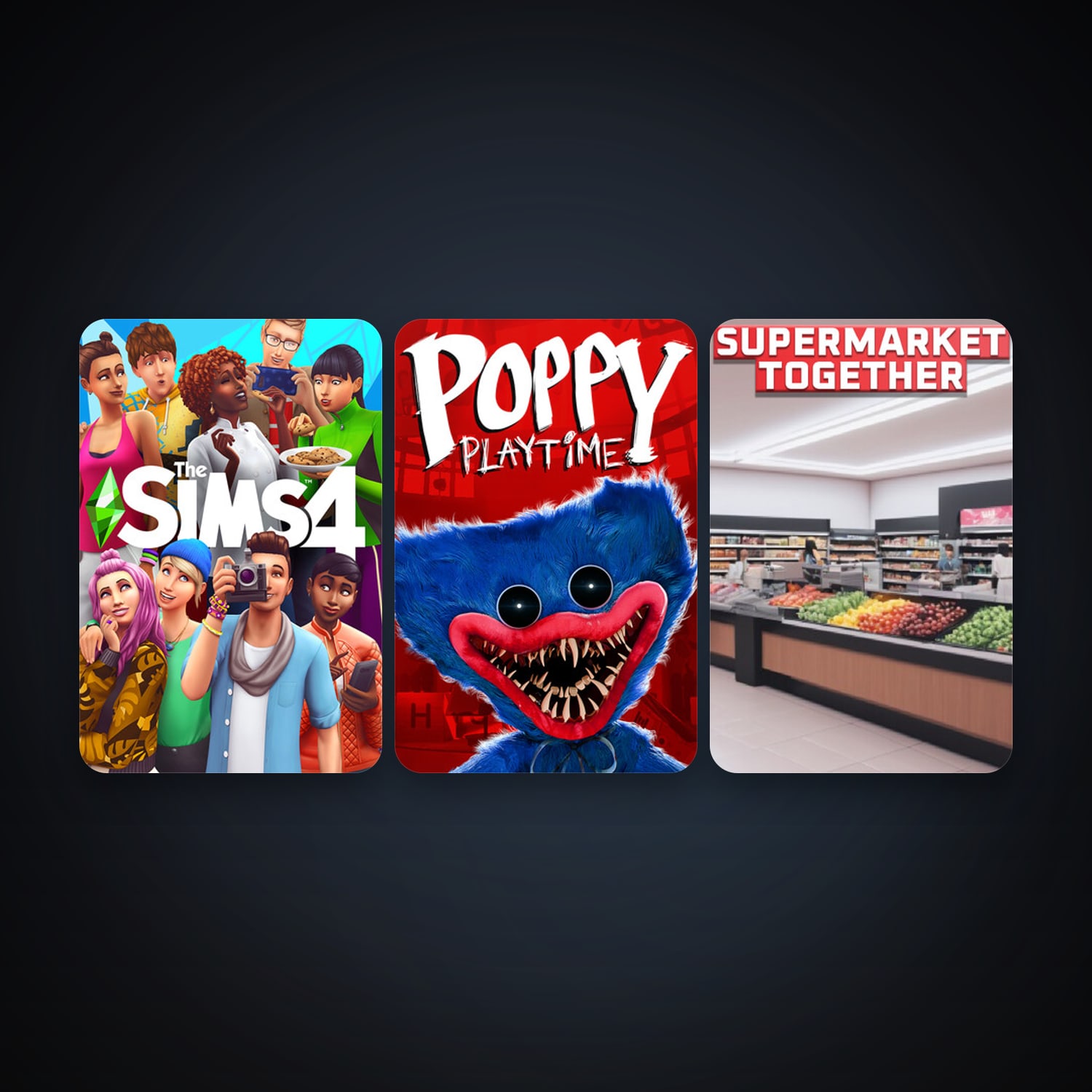 The Sims 4 + Poppy Playtime, 5 games, clean — HabibiAccounts