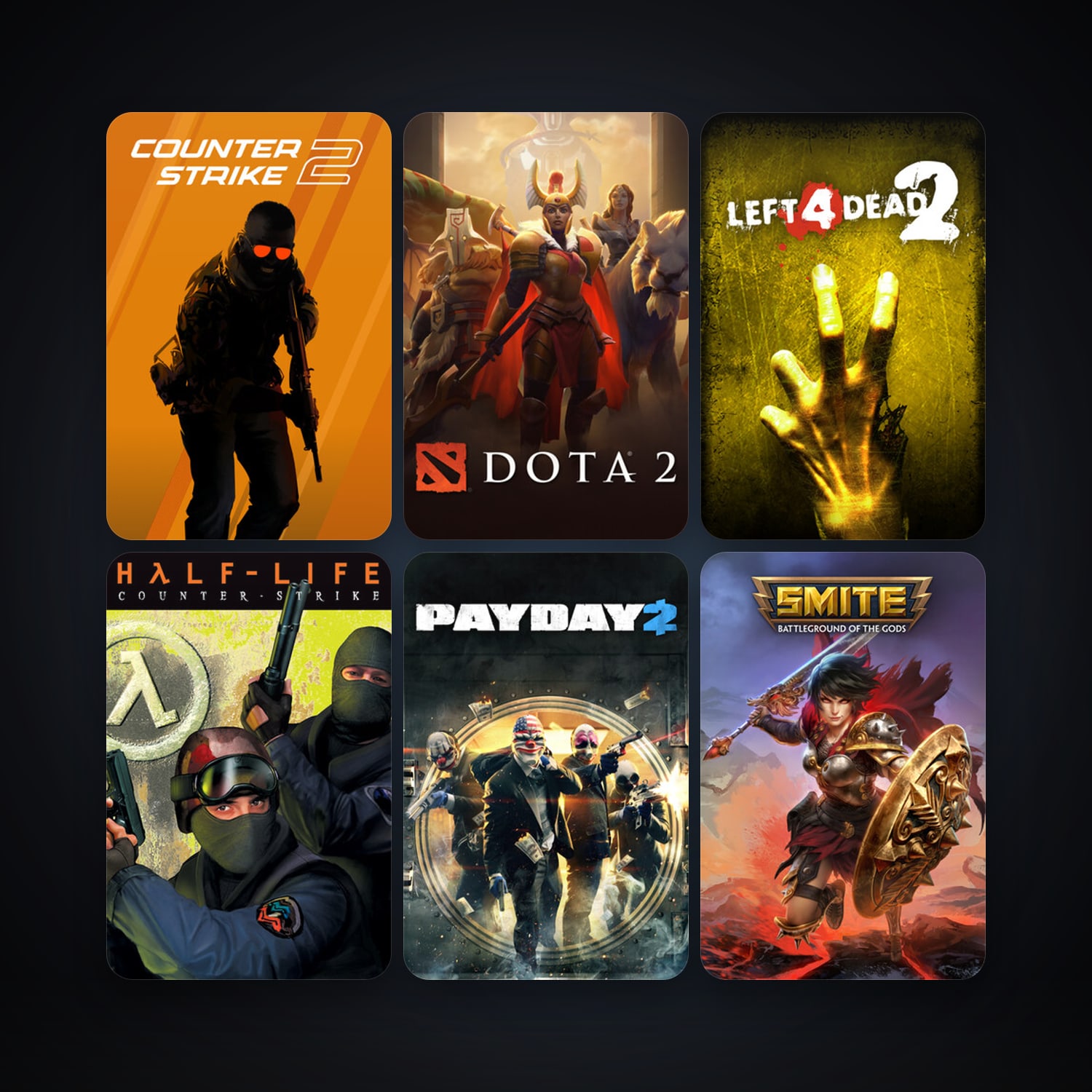Counter-Strike + Left 4 Dead 2, 21 games, Steam 10, clean · 259188483 — HabibiAccounts