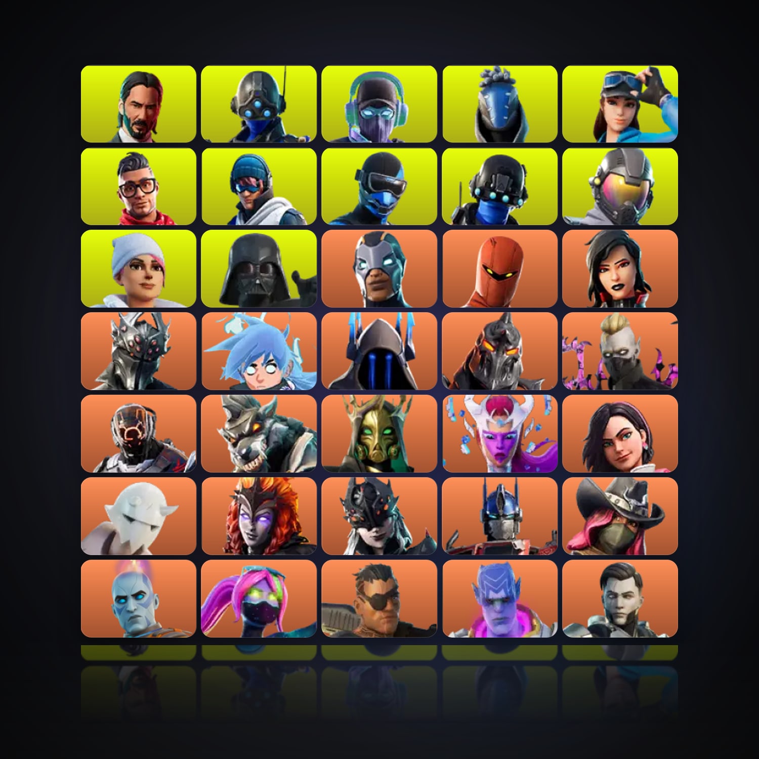 Fortnite | 597 Skins | 9.1K V-Bucks | Level 6635 | 1.7K Wins — HabibiAccounts