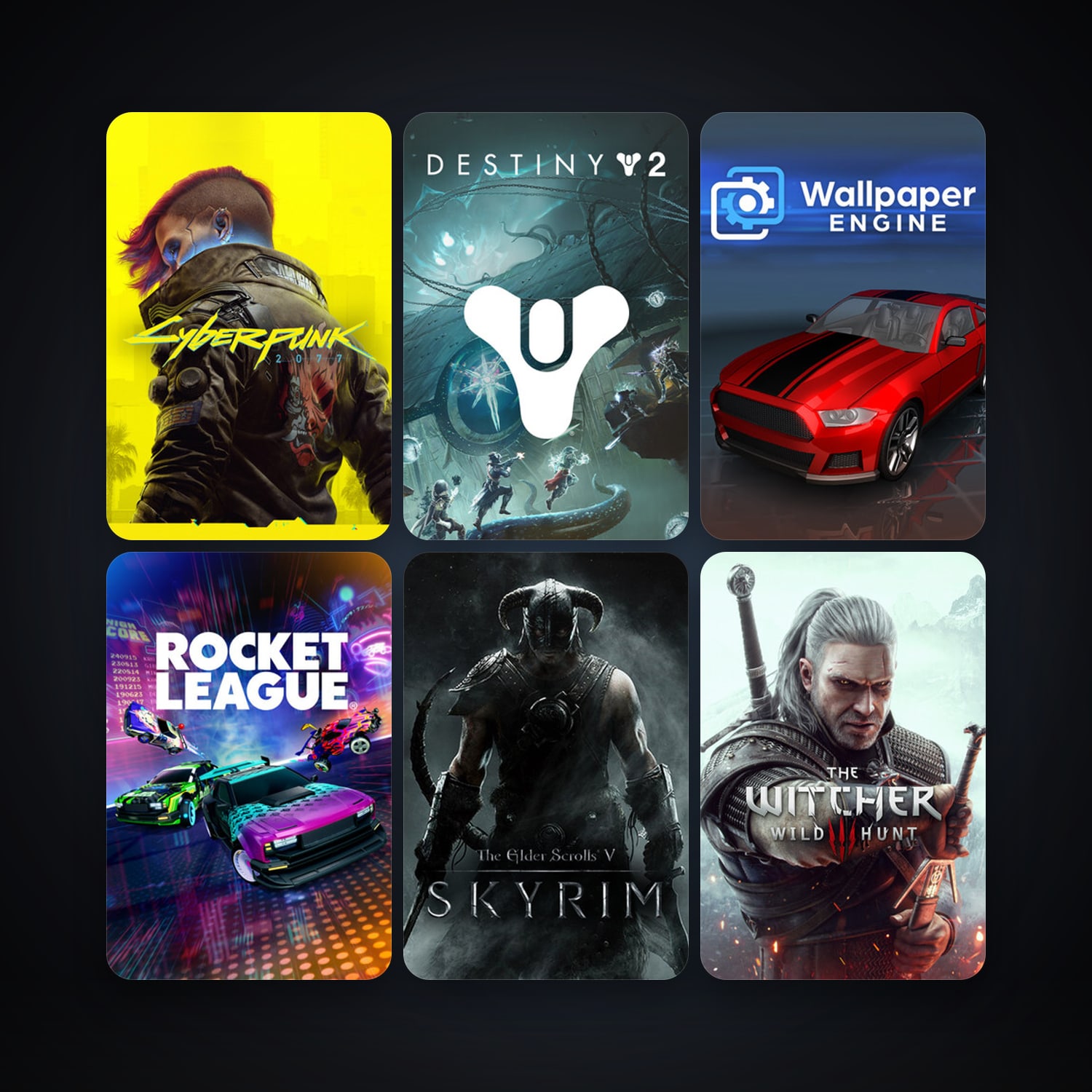 The Elder Scrolls V: Skyrim + Rocket League, 271 games, Steam 17, clean — HabibiAccounts