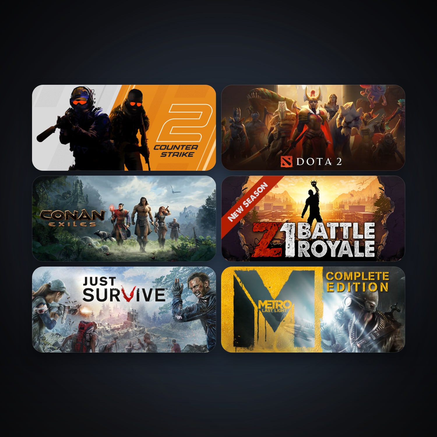 Conan Exiles & Z1 Battle Royale | 10 Games | Clean — HabibiAccounts
