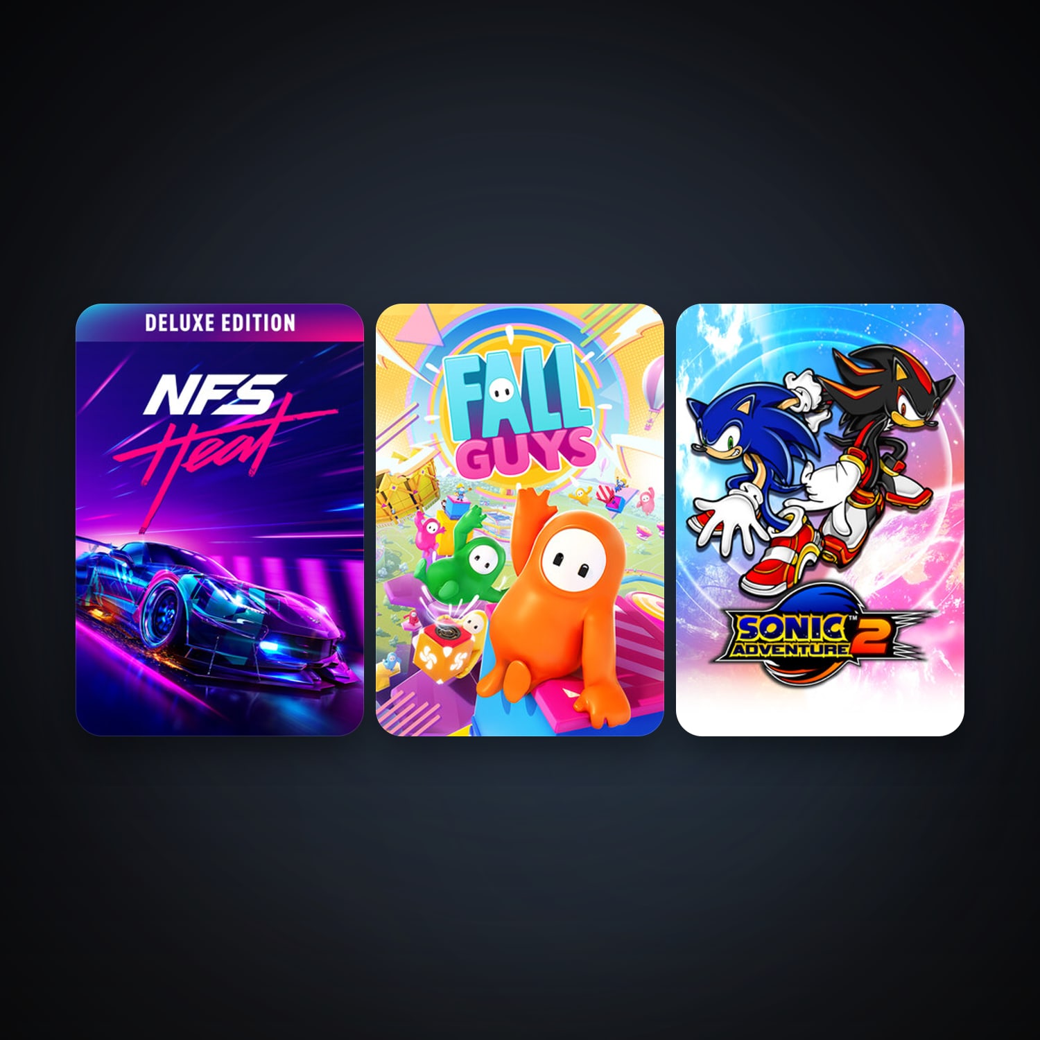 Sonic Adventure 2 + Fall Guys, 3 games, clean — HabibiAccounts