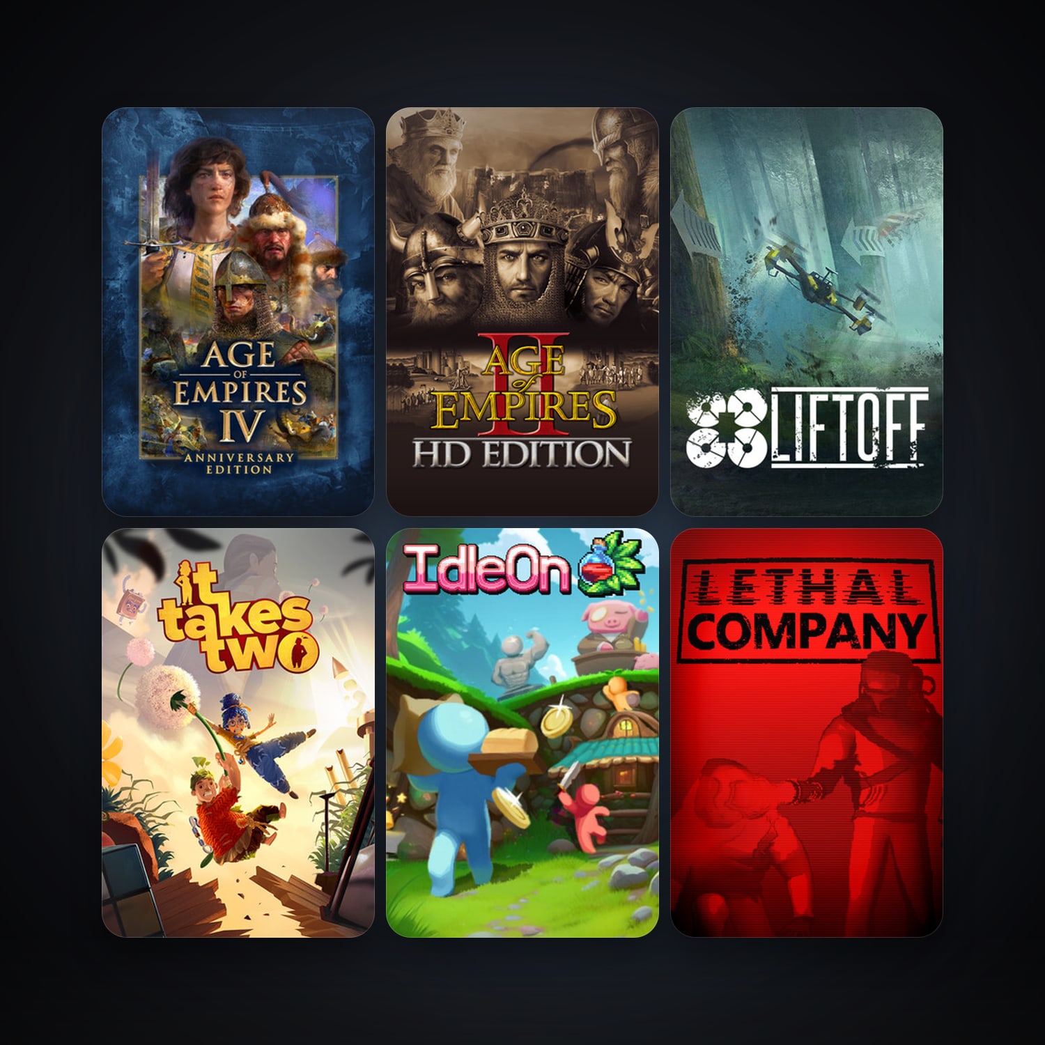 Age of Empires II + Liftoff: FPV Drone Racing, 8 games, clean — HabibiAccounts