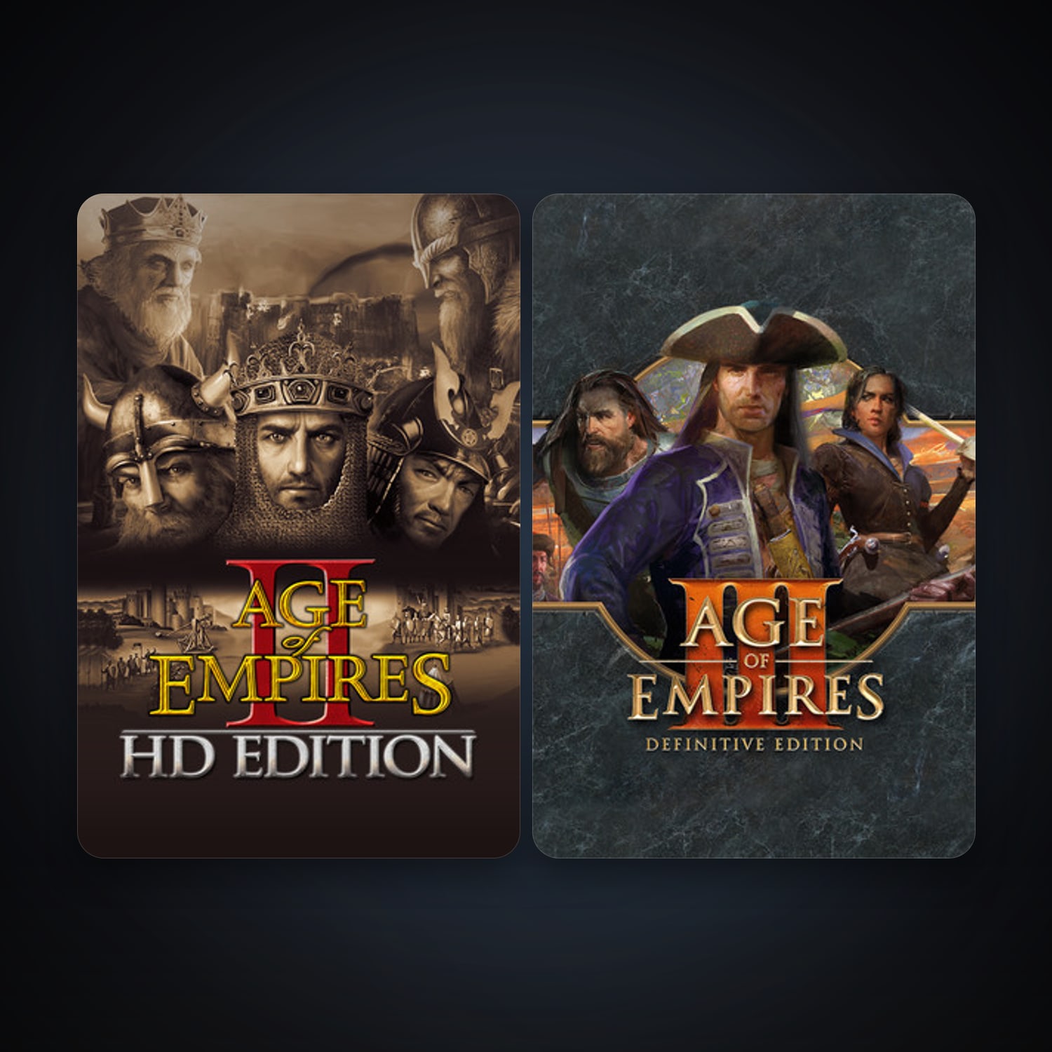Age of Empires II + Age of Empires III: Definitive Edition, 2 games, clean — HabibiAccounts