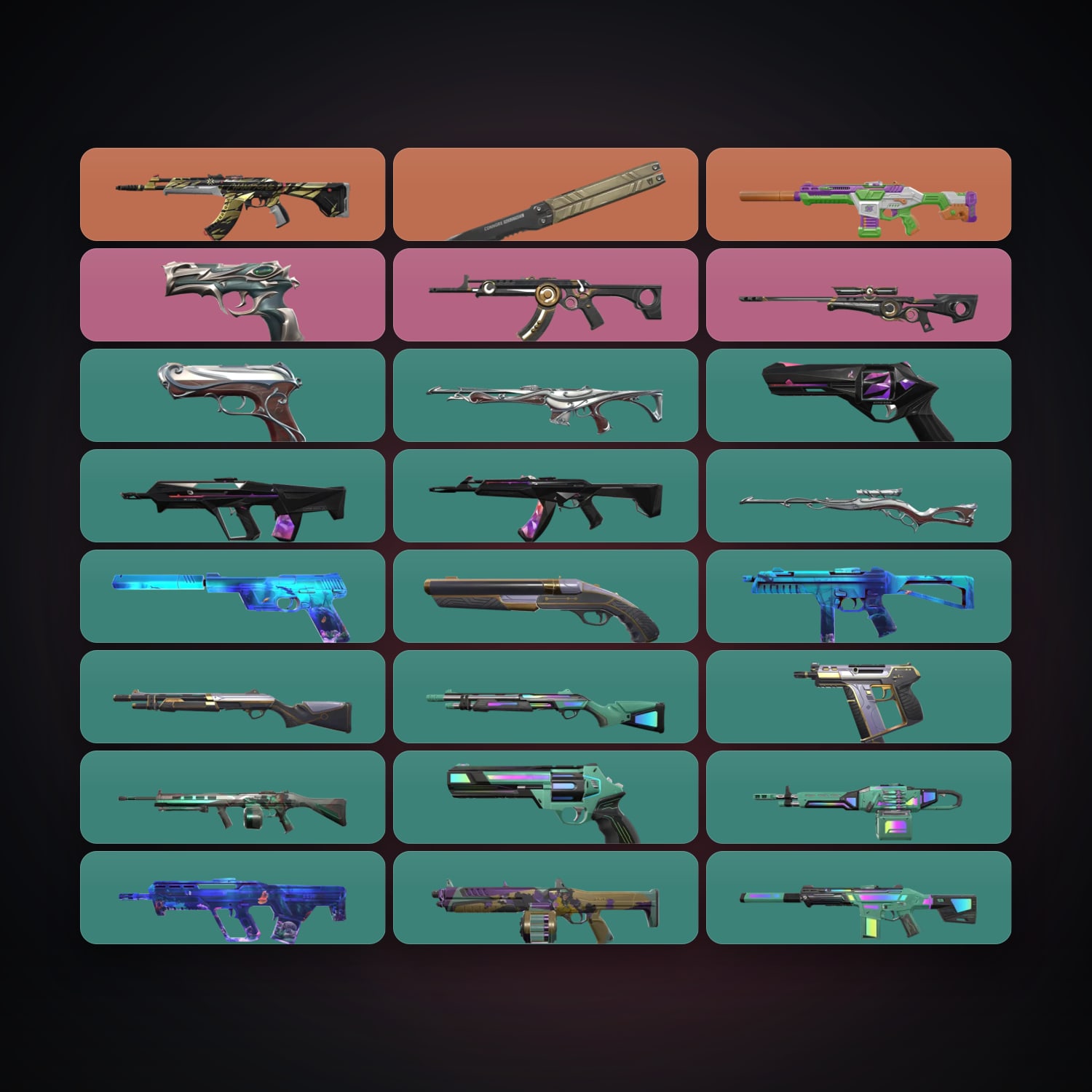 EU Gold 1 locker — 1 knives, 24 skins, lvl 34 — HabibiAccounts