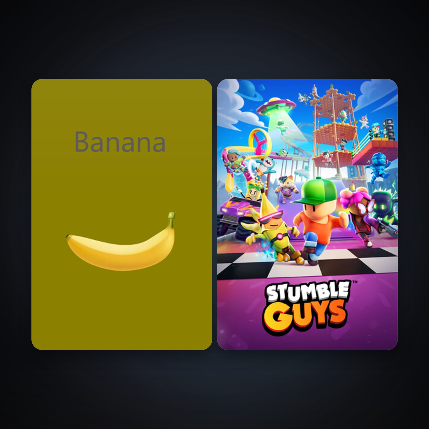 Stumble Guys + Banana, 2 games, clean — HabibiAccounts