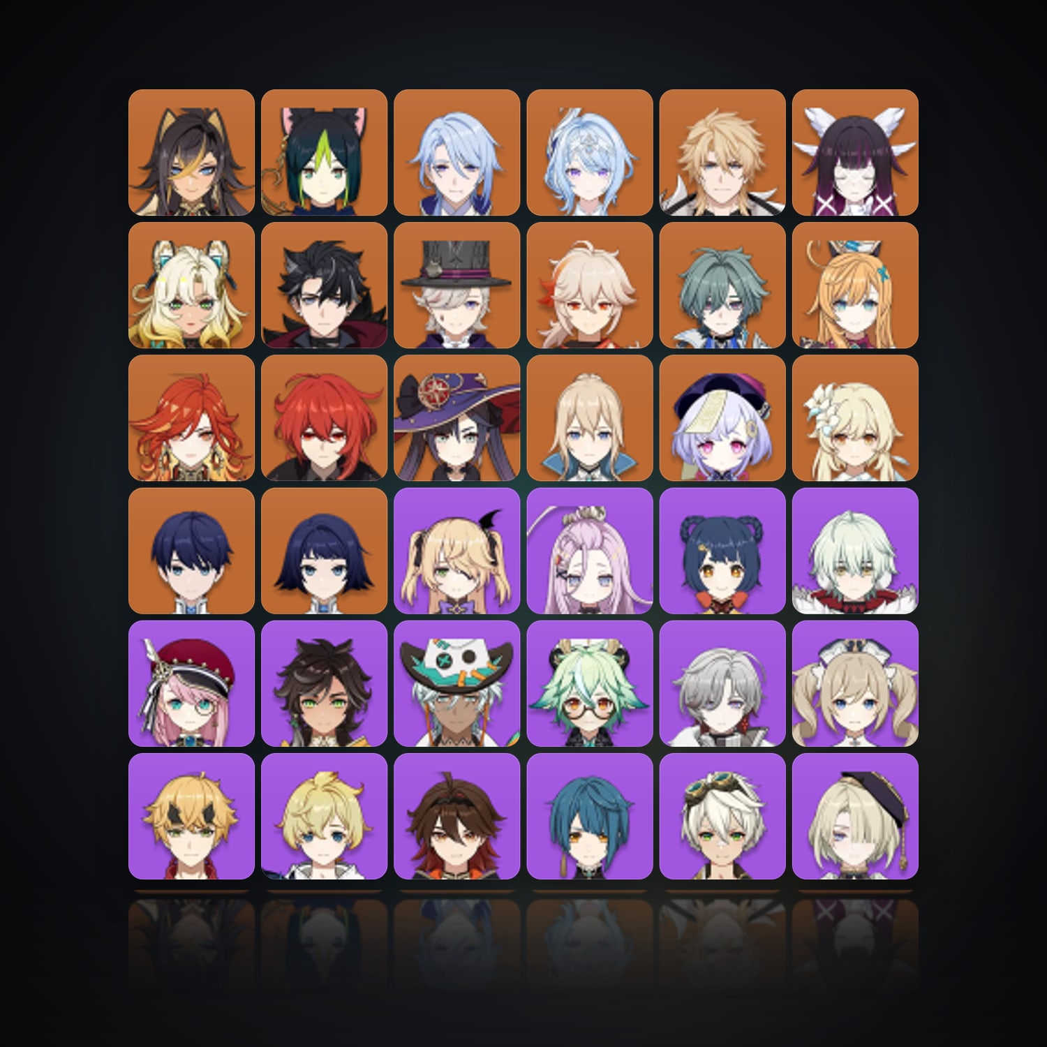 جينشن إمباكت | AR 58 | 65 شخصية | 17× 5★ — HabibiAccounts