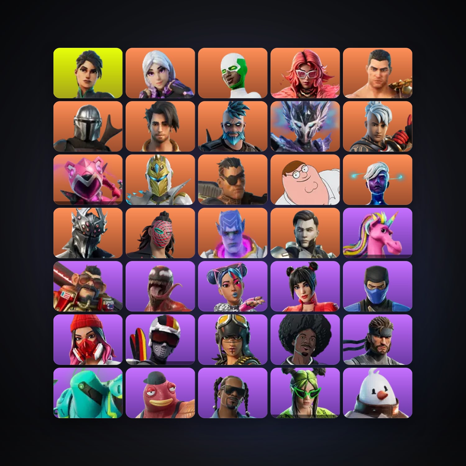 Fortnite | 226 Skins | 550 V-Bucks | Level 3493 | 356 Wins — HabibiAccounts