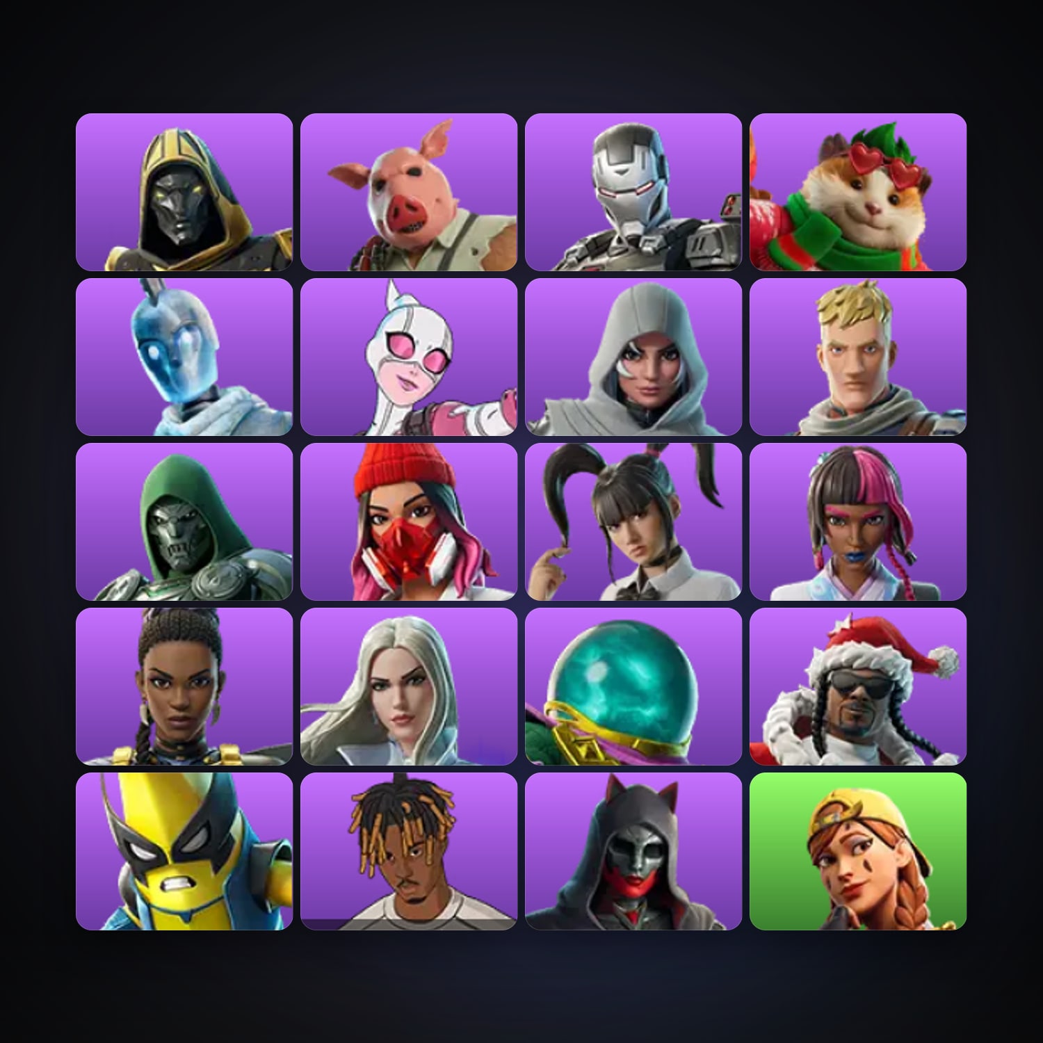 Fortnite | 21 Skins | 100 V-Bucks | Level 1543 | 82 Wins — HabibiAccounts